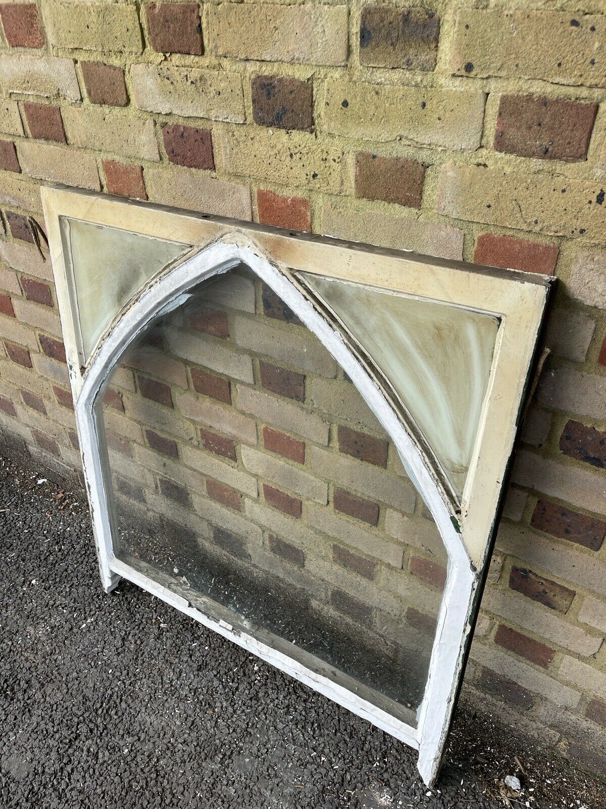 Reclaimed Old Edwardian Arch Wooden Sash Window 1015 x 915mm