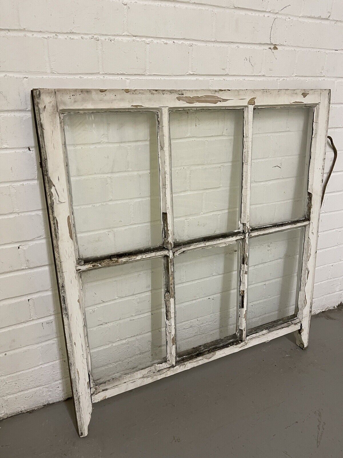 Reclaimed Old Georgian 6 Panel Wooden Window 835 x 895mm