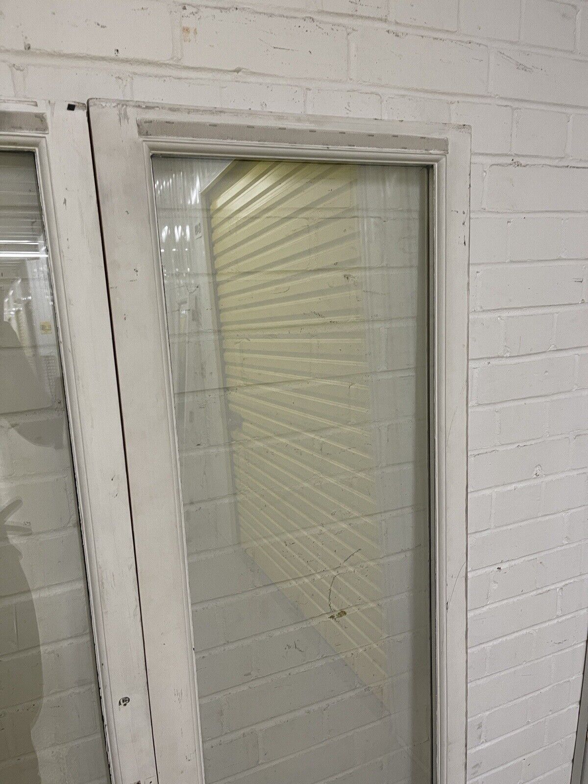 Reclaimed Old French Double Glazed Glass Wooden Double Doors 1719 x 985mm