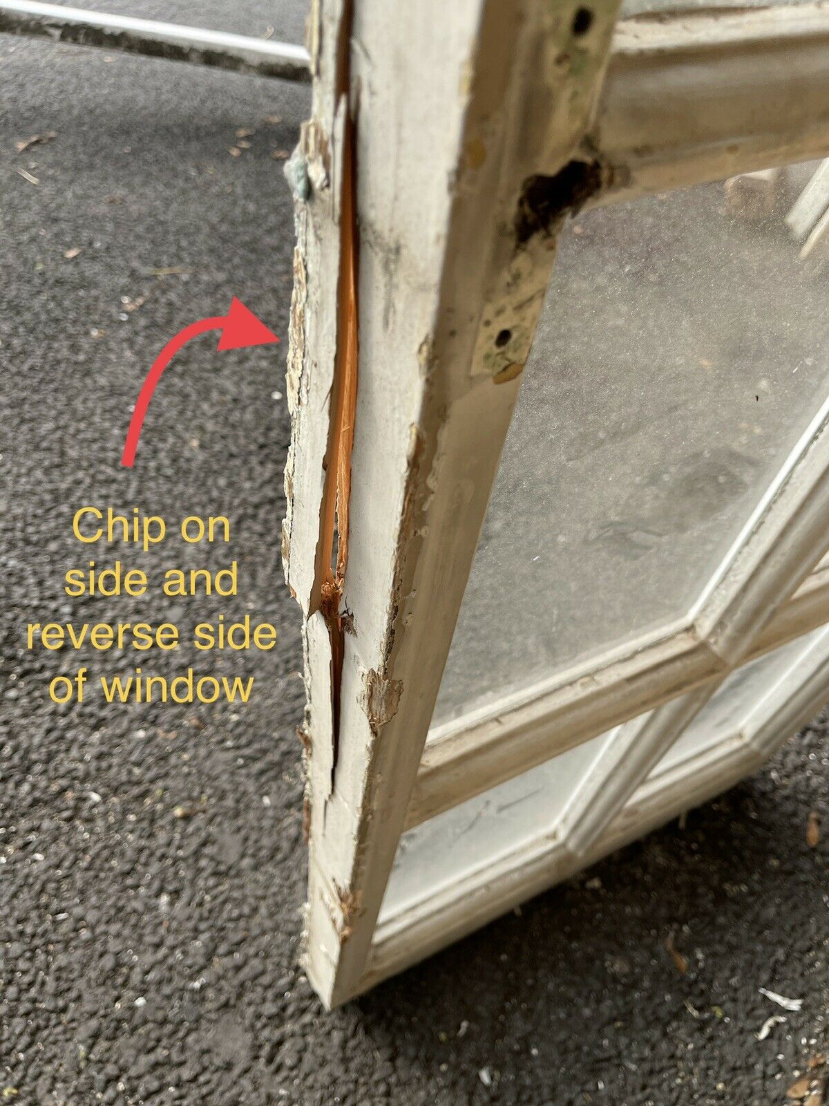 Reclaimed Old Georgian 8 Panel Wooden Window 1500 x 520mm