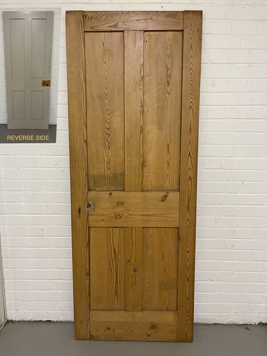 Original Vintage Reclaimed Victorian Pine Internal 4 panel Door 1958 x 755mm