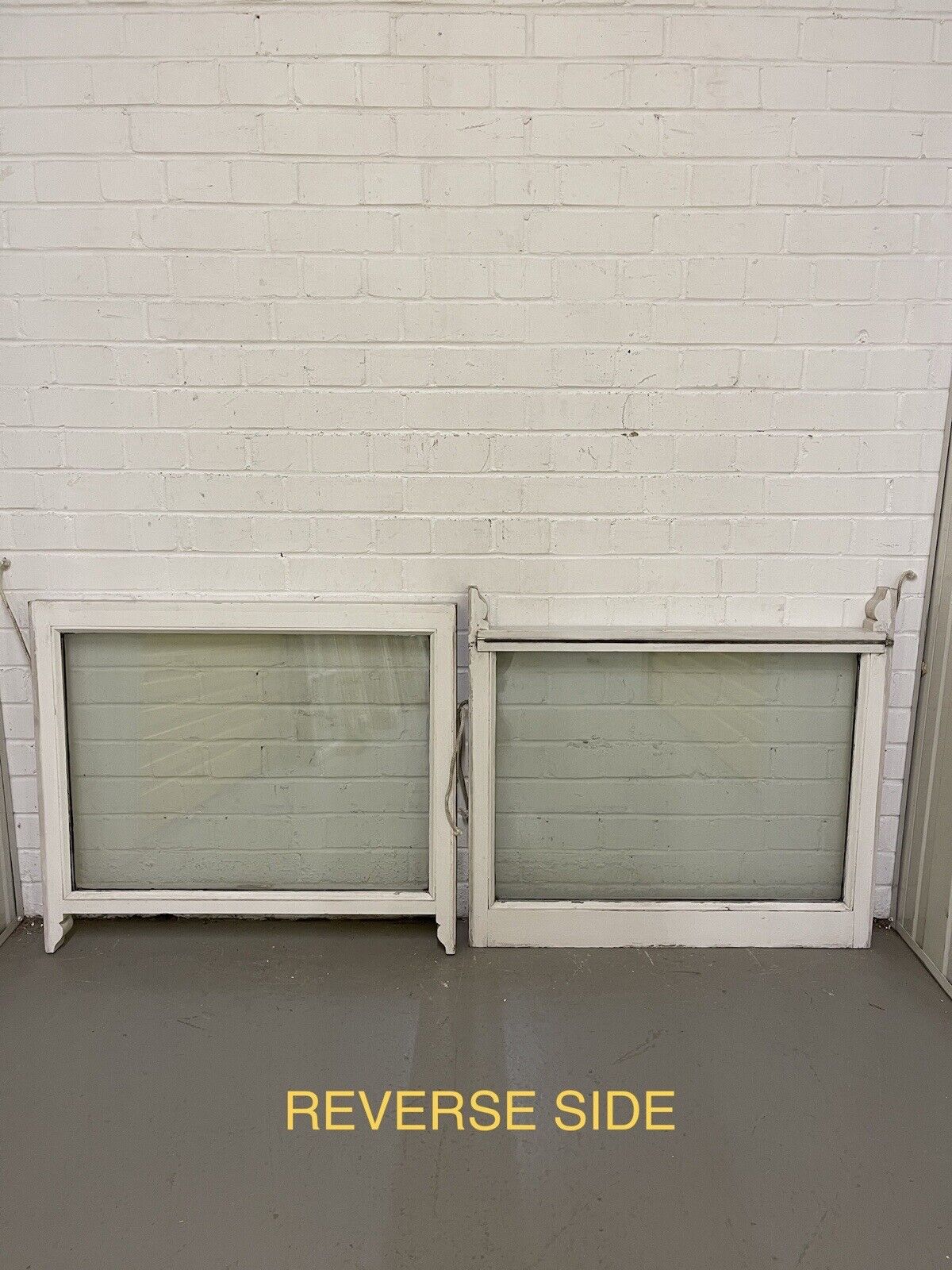 Two Pairs Of Double Glazed Wooden Sash Windows 803x687 798x715 803x688 803x715mm