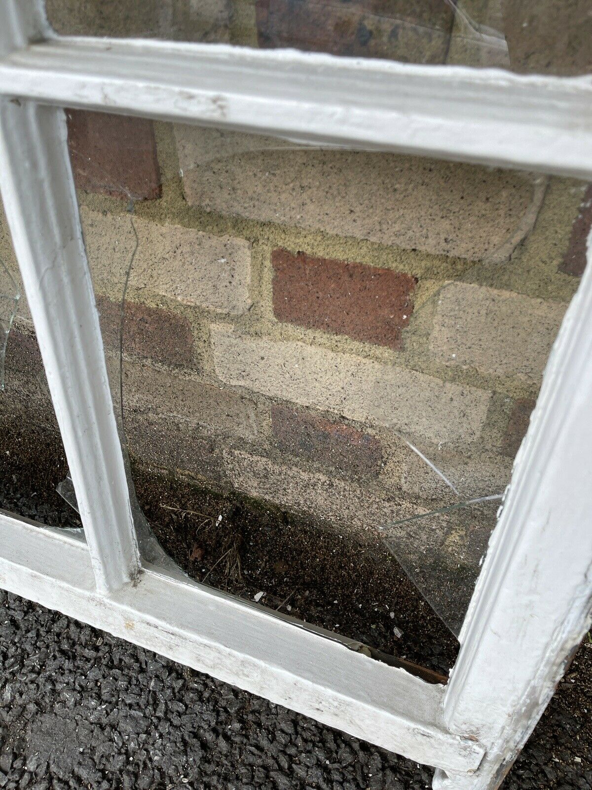 Reclaimed Old Georgian 8 Panel Wooden Window 1210 x 910mm