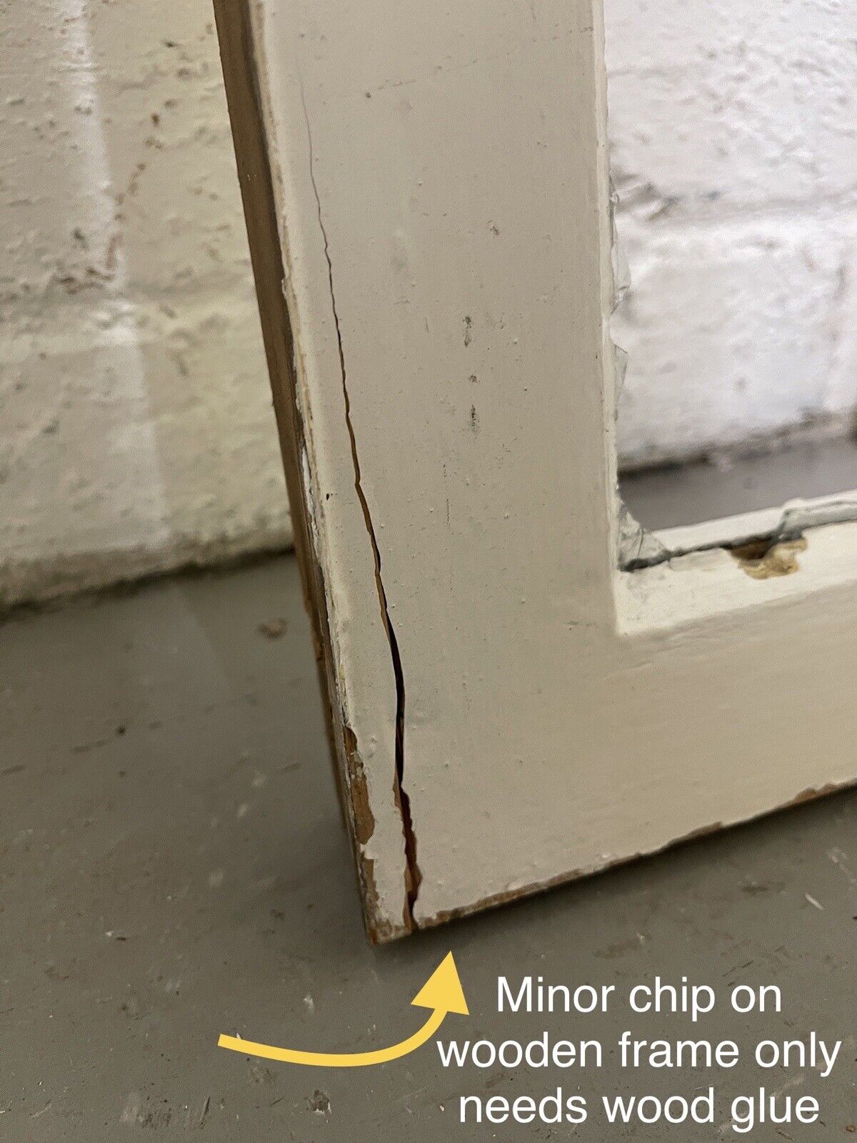 Reclaimed Old Georgian 4 Panel Wooden Window 520 x 640mm
