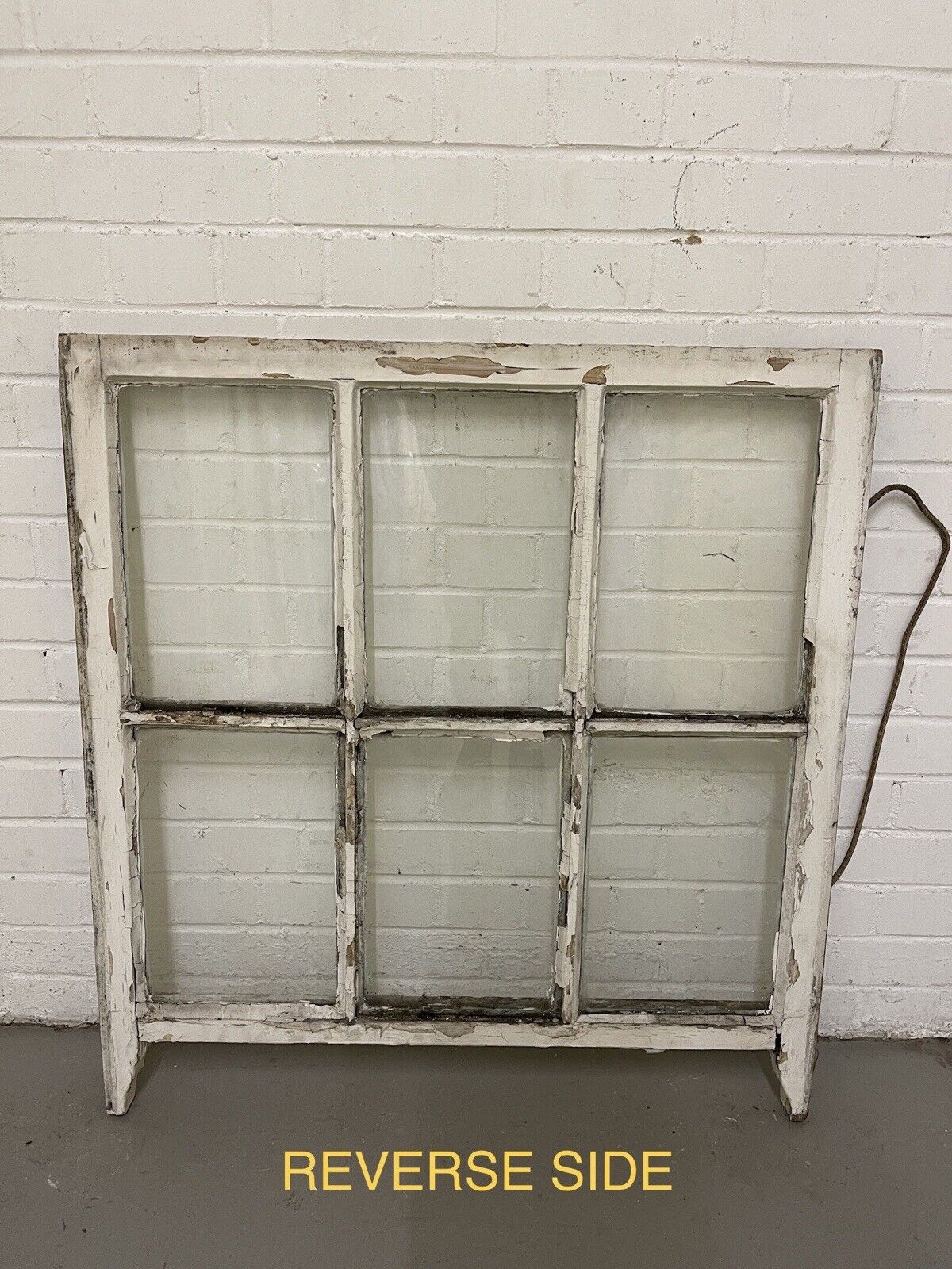 Reclaimed Old Georgian 6 Panel Wooden Window 835 x 895mm
