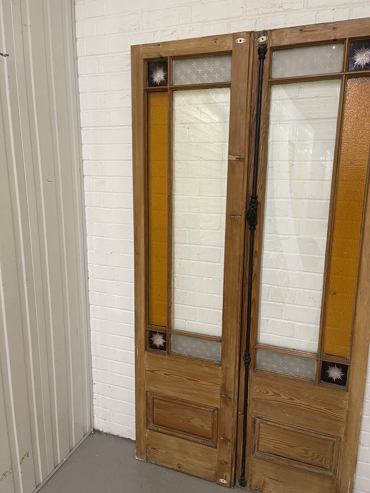 Reclaimed French Victorian Edwardian Wooden Double Doors 1040 x 2009 or 2015mm