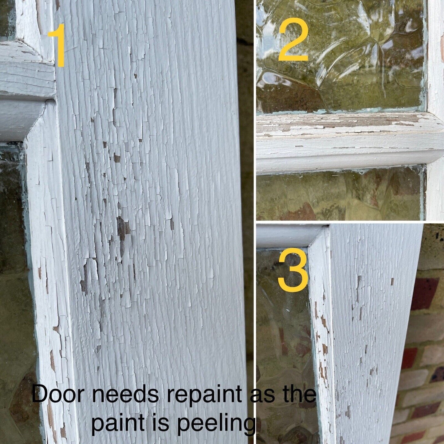 Reclaimed Georgian Wooden Panel External Side Back Door 1960 x 755mm