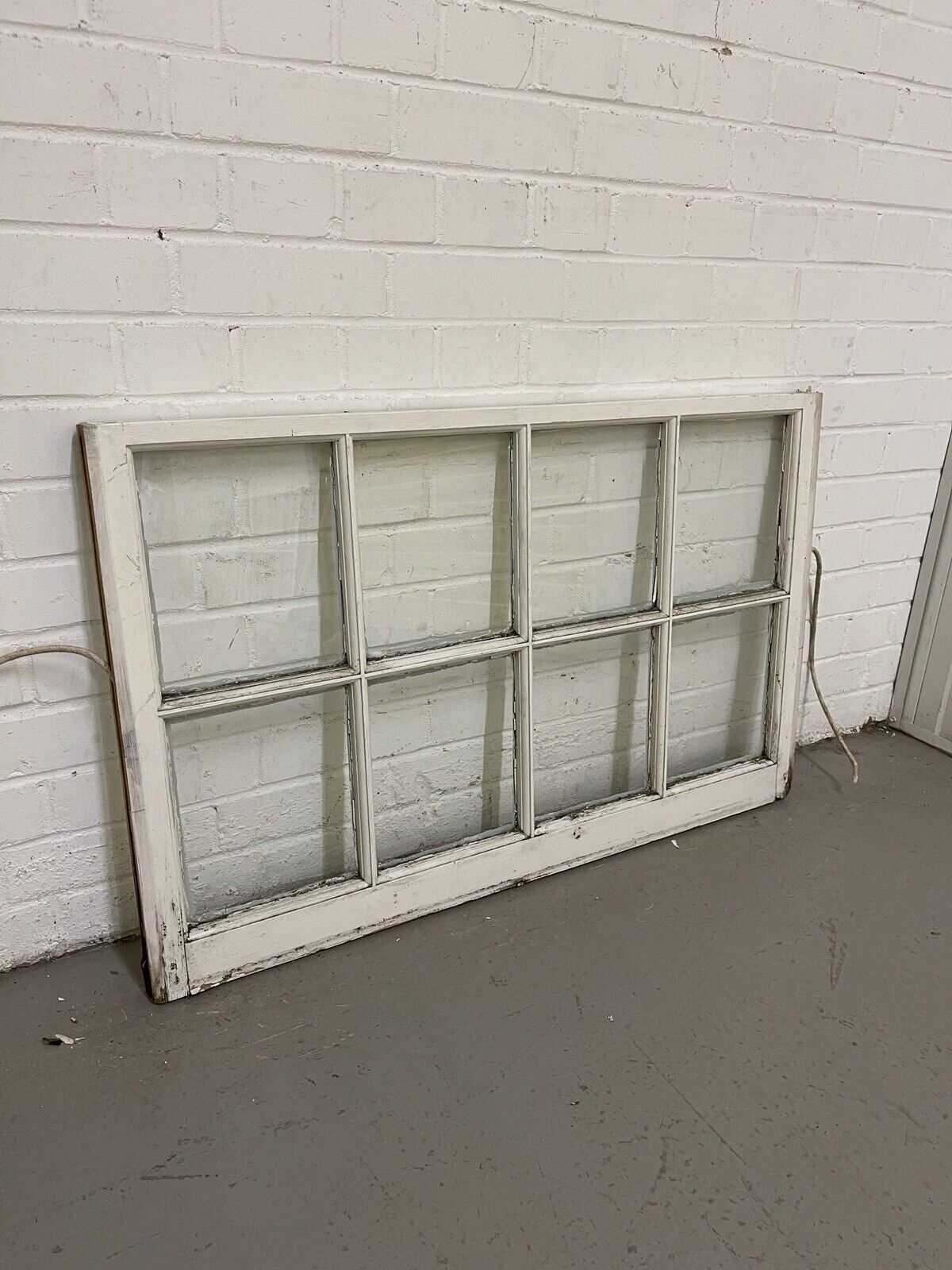 Reclaimed Old Georgian 8 Panel Wooden Window 968 x 610mm