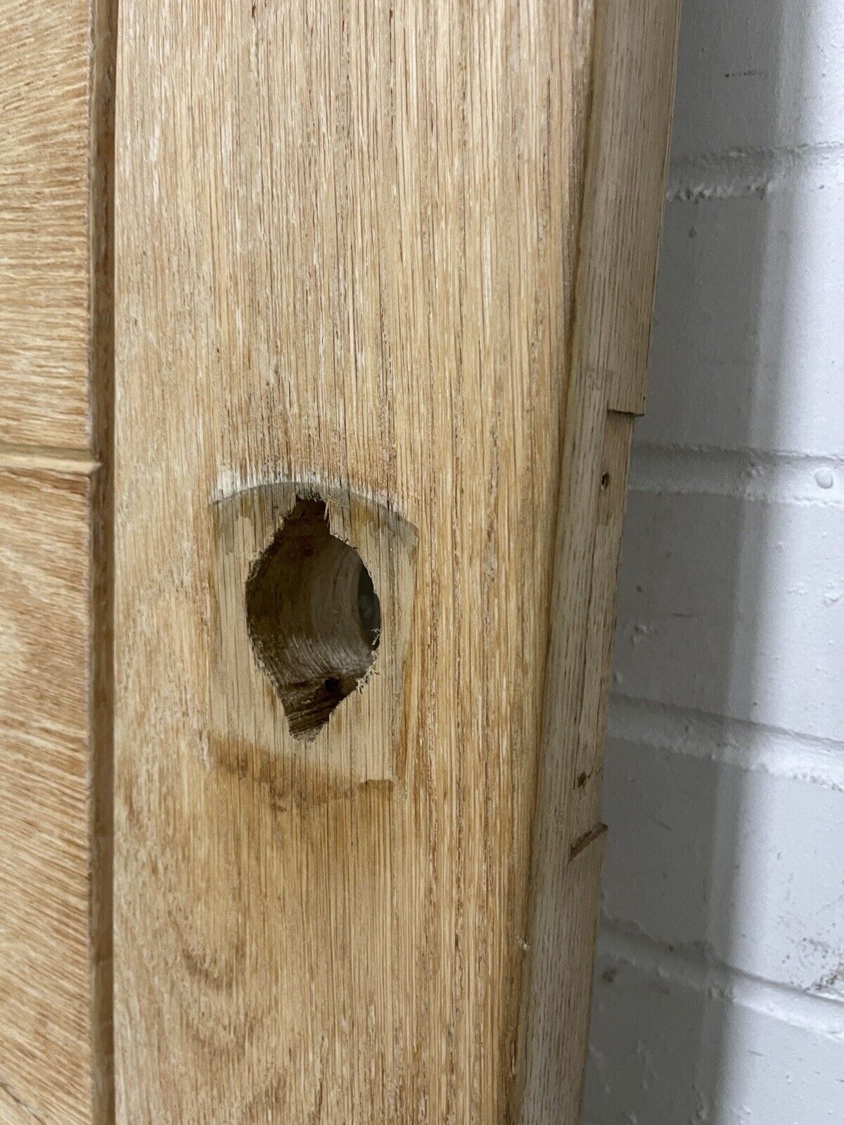 Oak Veneer Bespoke Wooden External Front Door 1965 x 840mm
