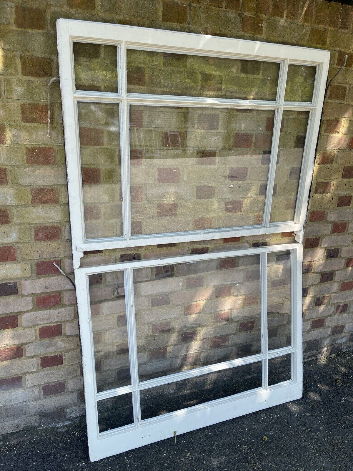 Pair Of Reclaimed Old Edwardian 6 Panel Wooden Panel Sash Window 915 x 1190mm