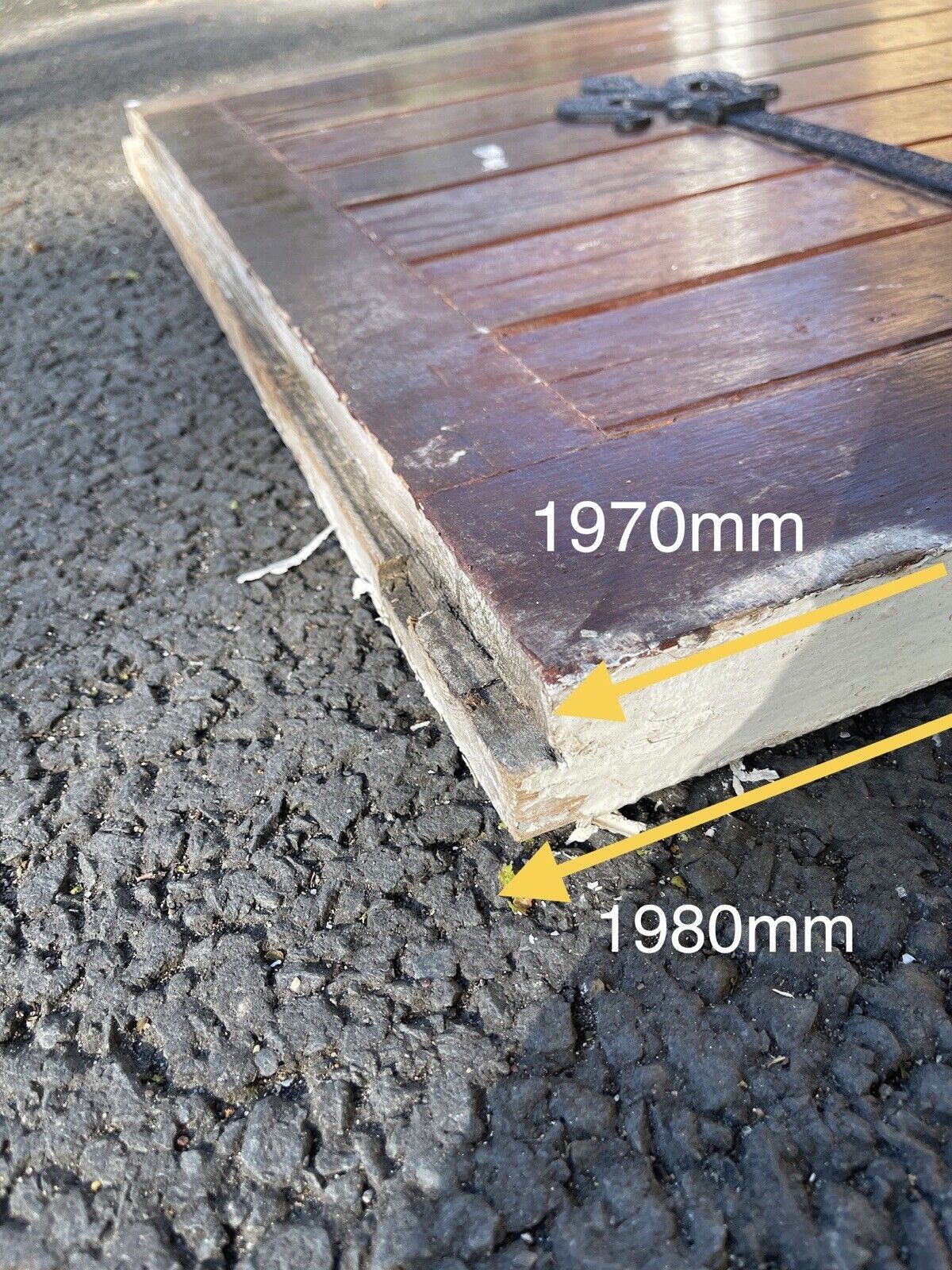 Solid Hardwood External Safety Glass panel Stable Door. 1980 X 760mm