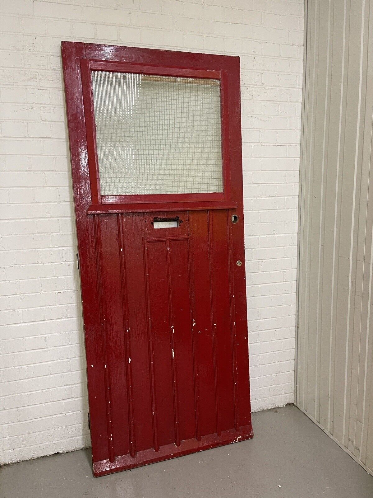 Reclaimed Victorian Edwardian Wooden Panel Front Door 2130 x 910mm