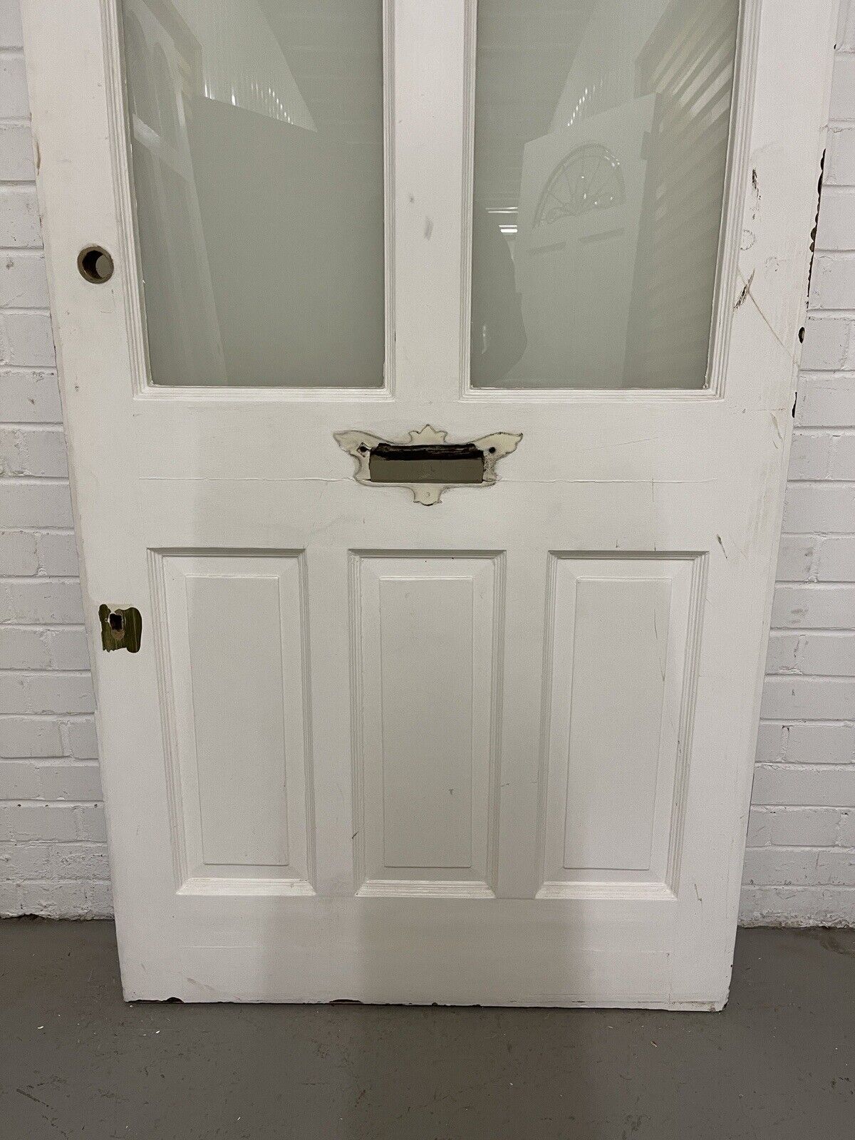 Reclaimed Victorian Edwardian Wooden Panel Front Door 2115 or 2125 x 910mm