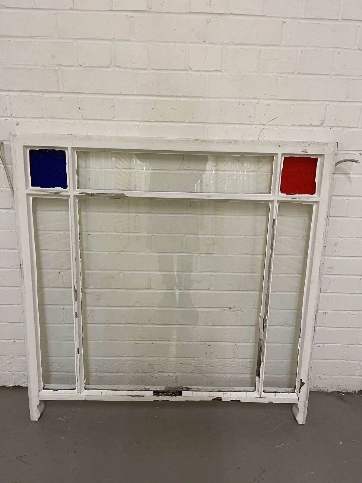 Reclaimed Old Edwardian 6 Panel Wooden Panel Sash Window 1040 x 1040mm