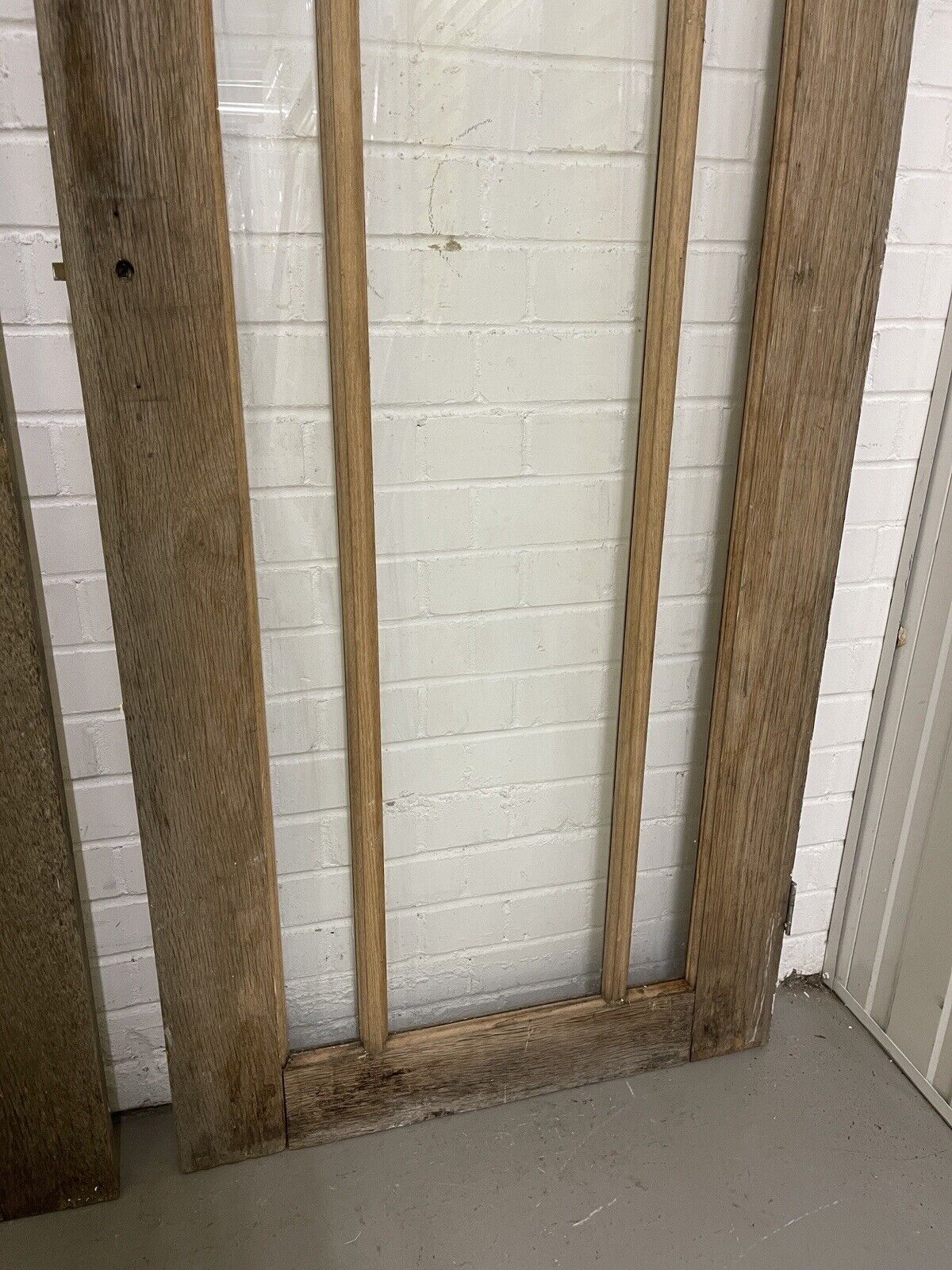 Pair Of Reclaimed Edwardian Wooden Panel External Doors 1870 x 743 1915 x 765mm