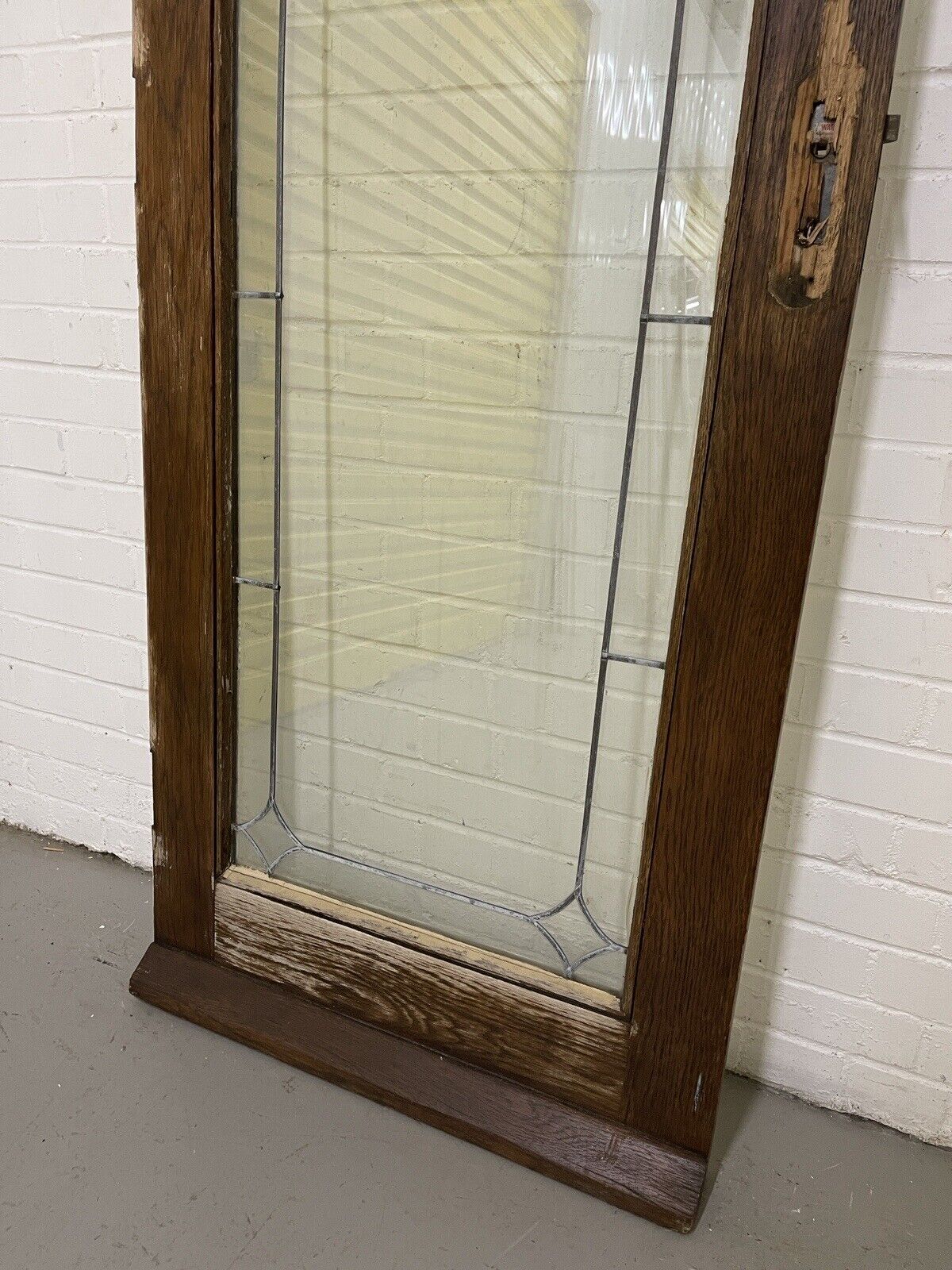 Reclaimed Old Double Glazed Glass Oak Wooden Door Side Back Door 1995 x 744mm