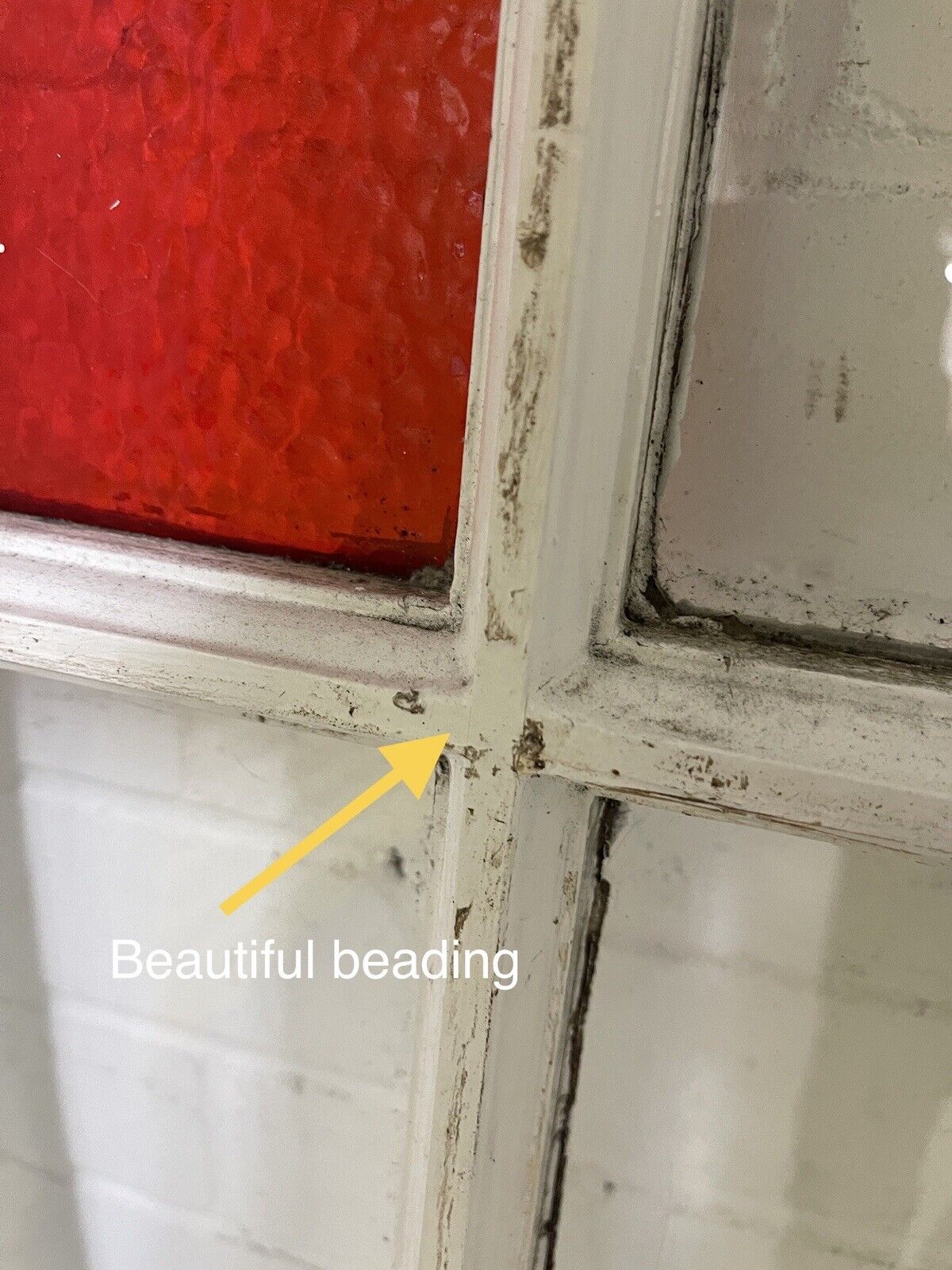 Reclaimed Old Edwardian 6 Panel Wooden Panel Sash Window 1040 x 1040mm