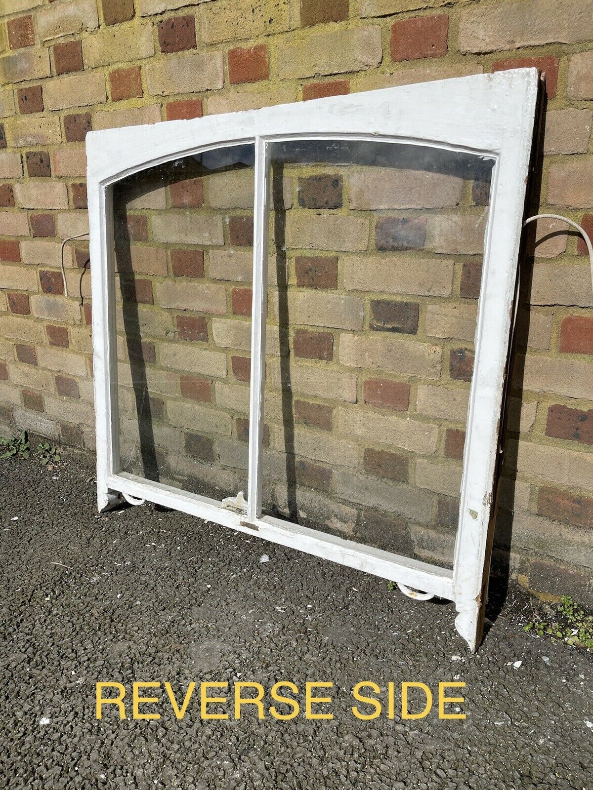 Reclaimed Old Victorian Edwardian Arch Panel Wooden Sash Window