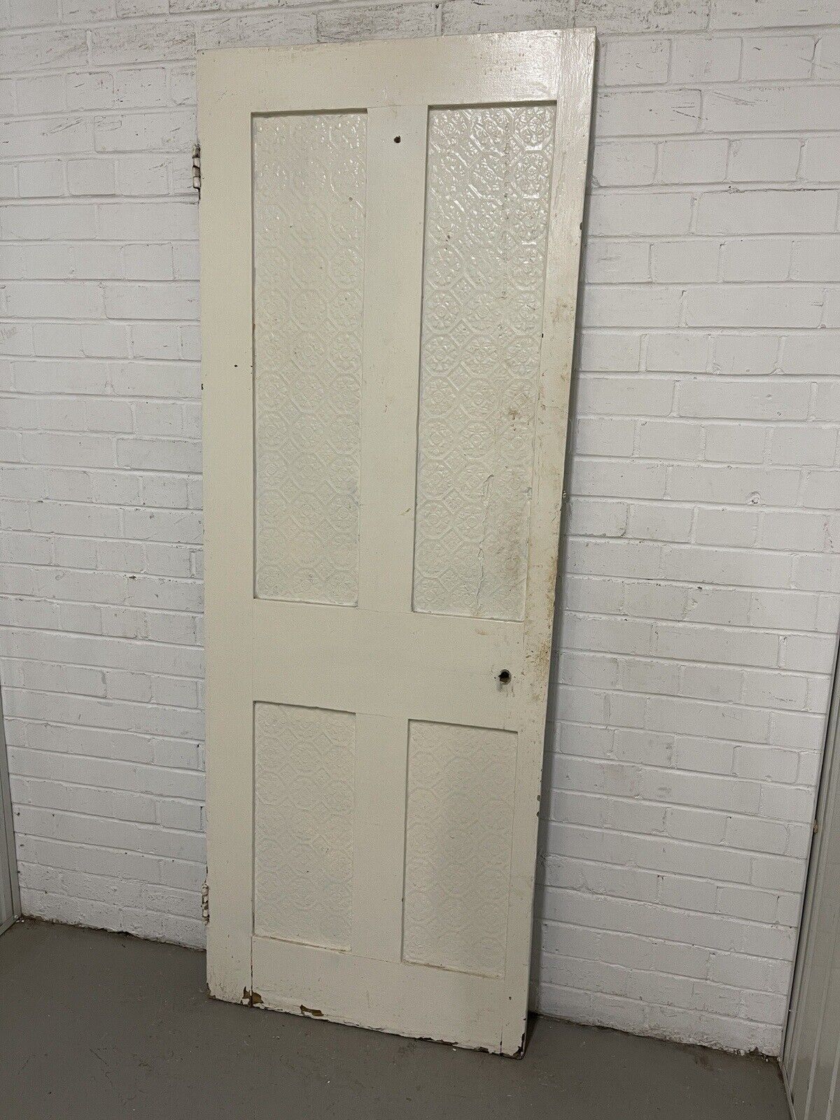 Rare Reclaimed Victorian Pine Internal 4 panel Door 1930 x 710mm Or 705mm