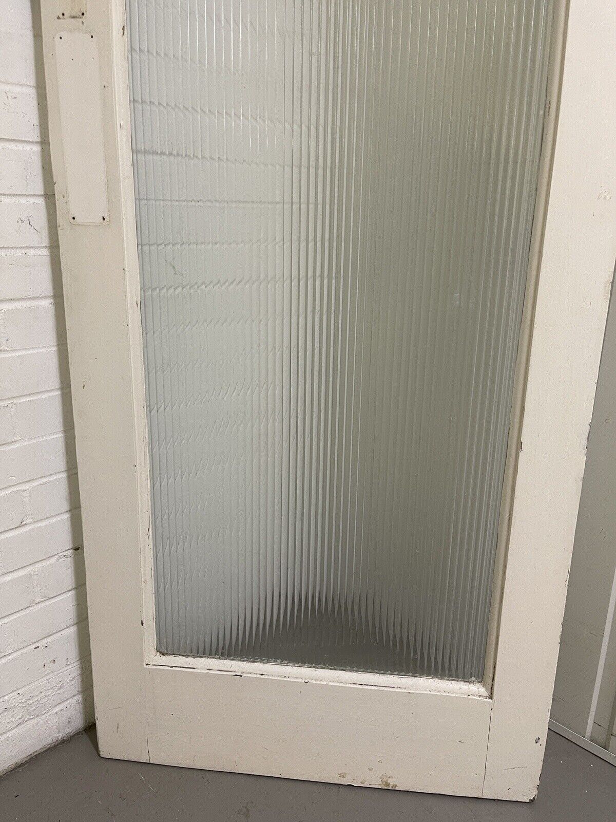 Reclaimed Reeded Glass Internal Or External Door 2015 x 805mm