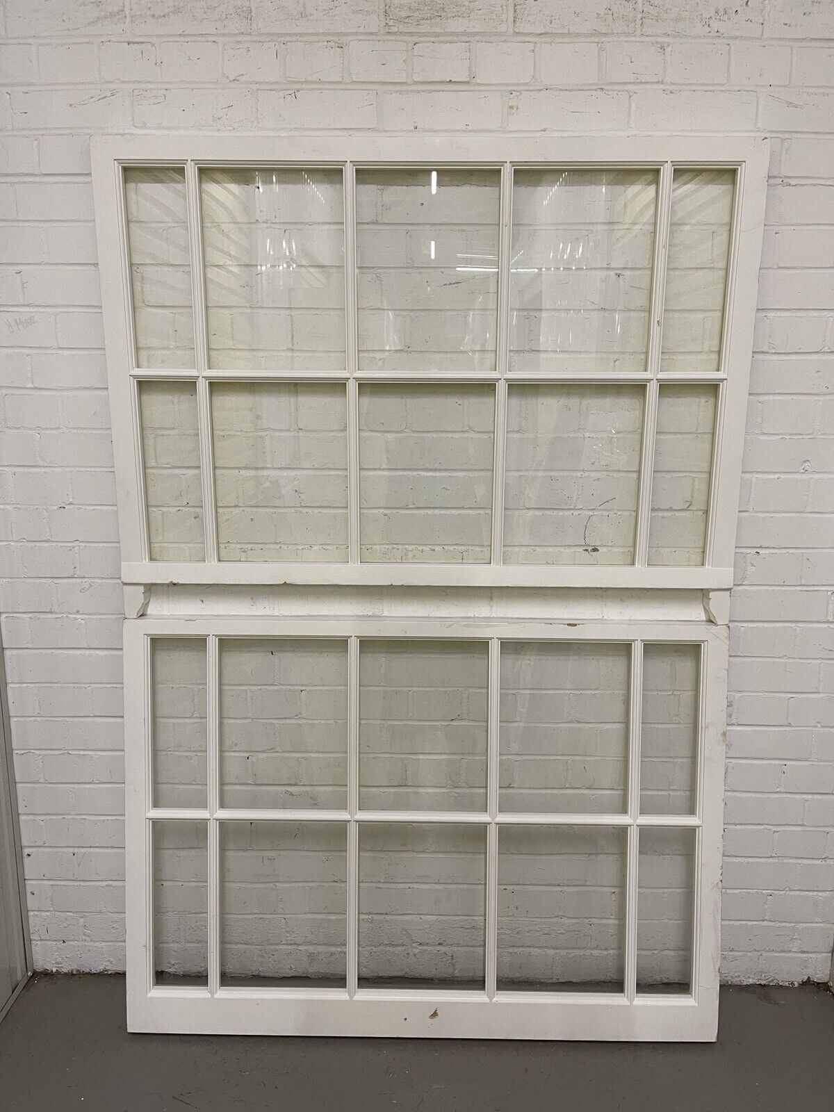 Pair Of Modern Georgian Bespoke Wooden 10 Panel Window 895 x 1210 860 x 1210mm