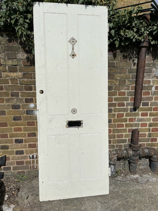 Reclaimed Victorian Edwardian Wooden Panel External Front Door