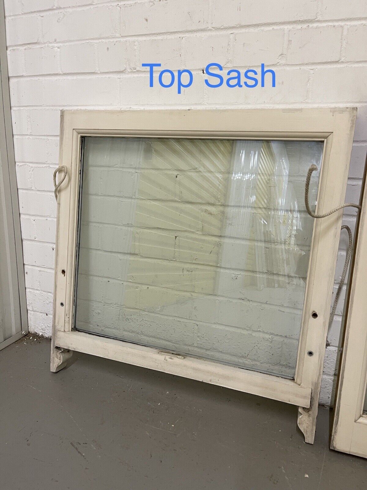 Two Pairs Of Double Glazed Wooden Sash Windows 683x690 680x713 684x690 680x715mm