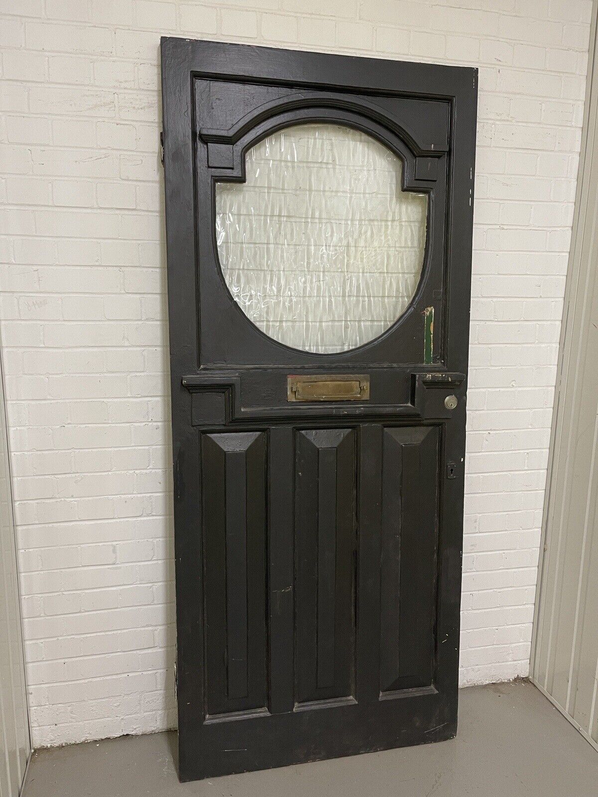 Reclaimed Victorian Edwardian Wooden Panel External Front Door 2130 x 915mm
