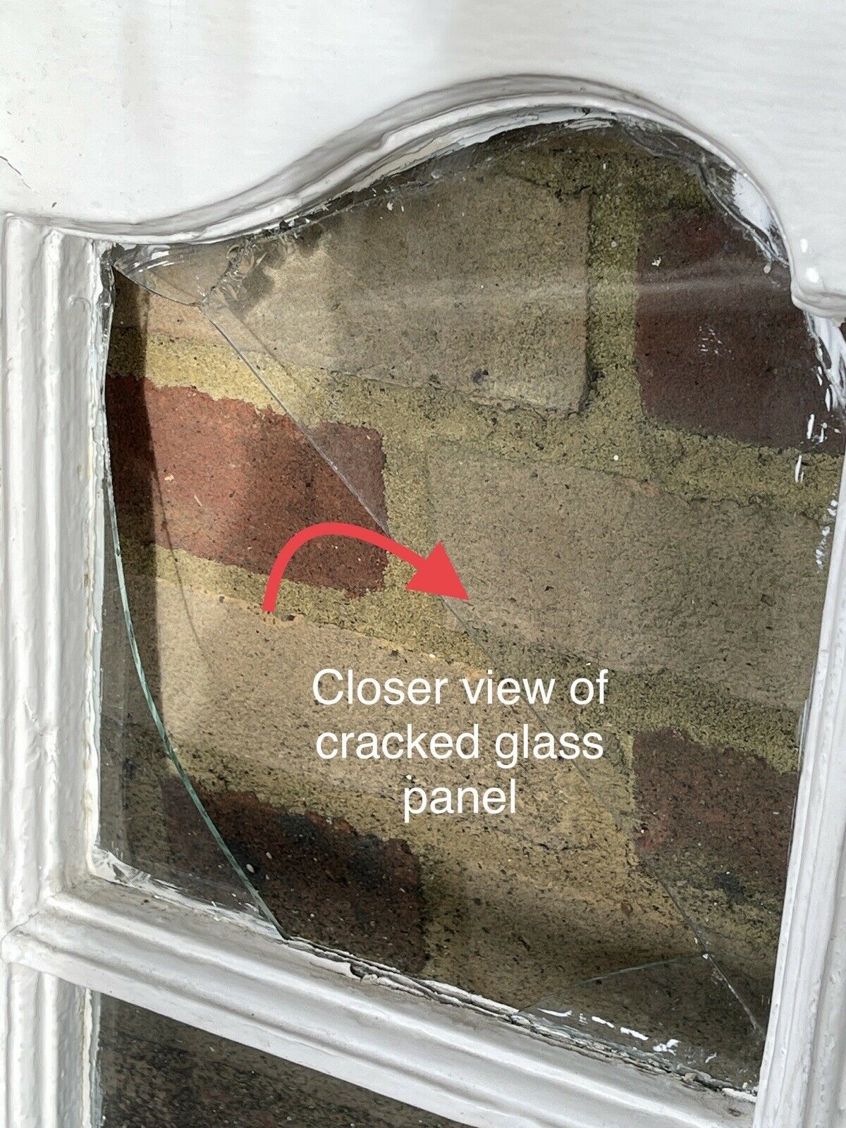 Reclaimed Old Edwardian Arch Sash Wooden Window 603 x 525mm