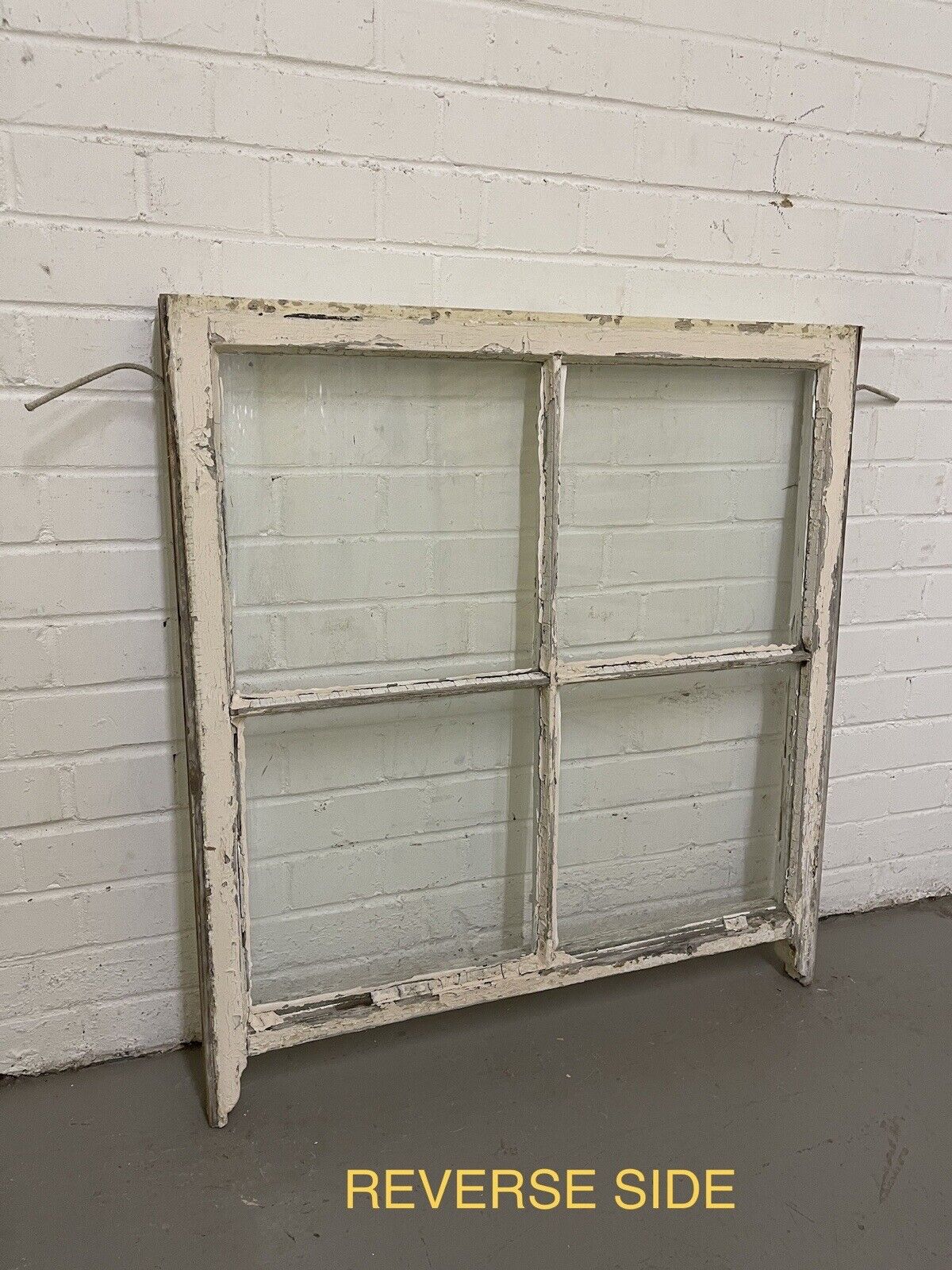 Reclaimed Old Georgian 4 Panel Wooden Window 865 x 798mm