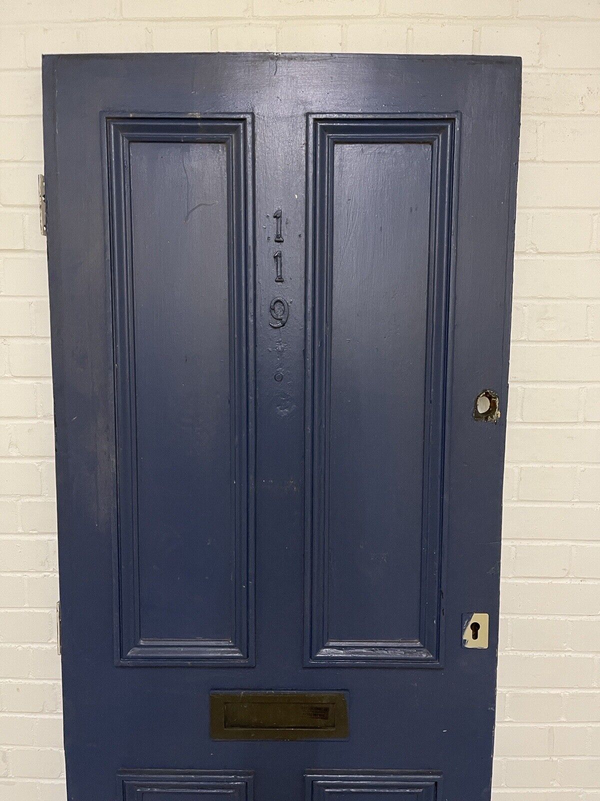 Reclaimed Victorian Wooden Panel External Front Door 2005 x 805mm