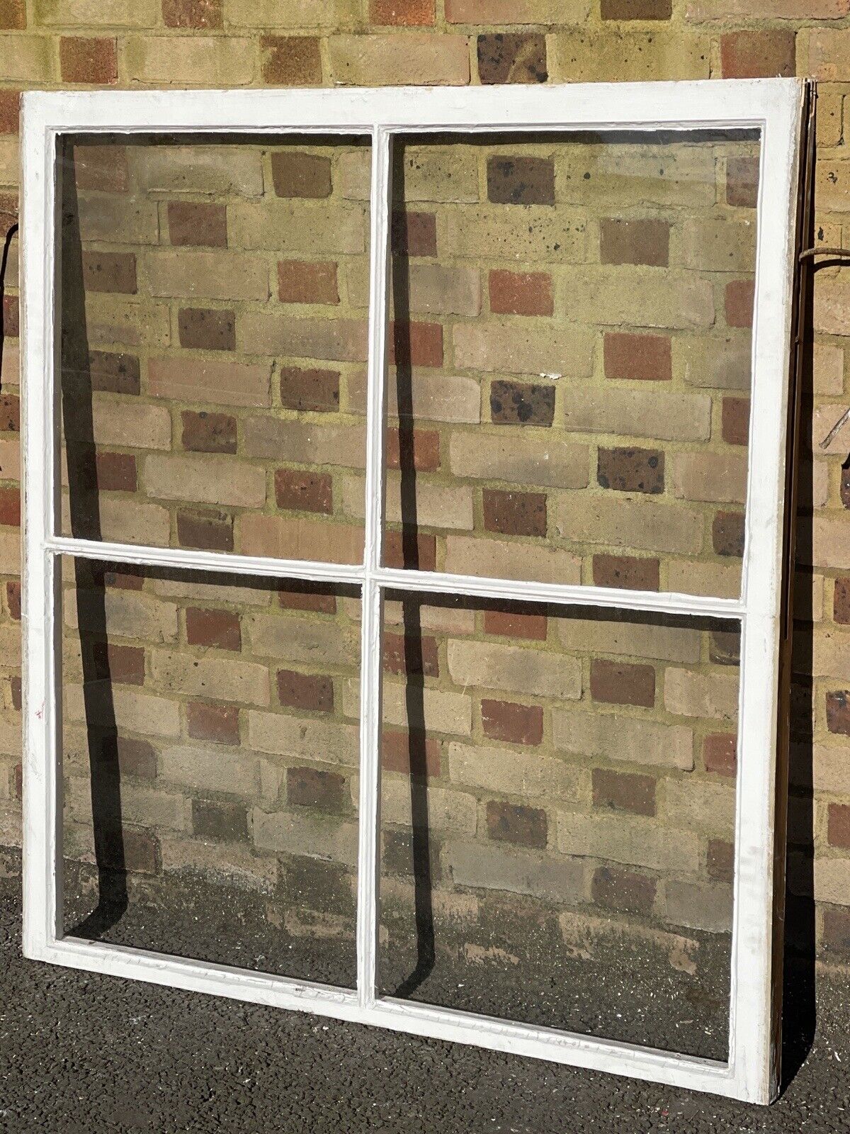 Reclaimed Old Large Georgian 4 Panel Wooden Window 1210 x 1300mm