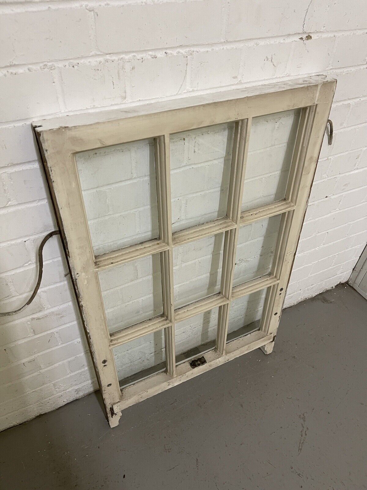 Reclaimed Old Georgian 9 Panel Wooden Window 605 x 928mm