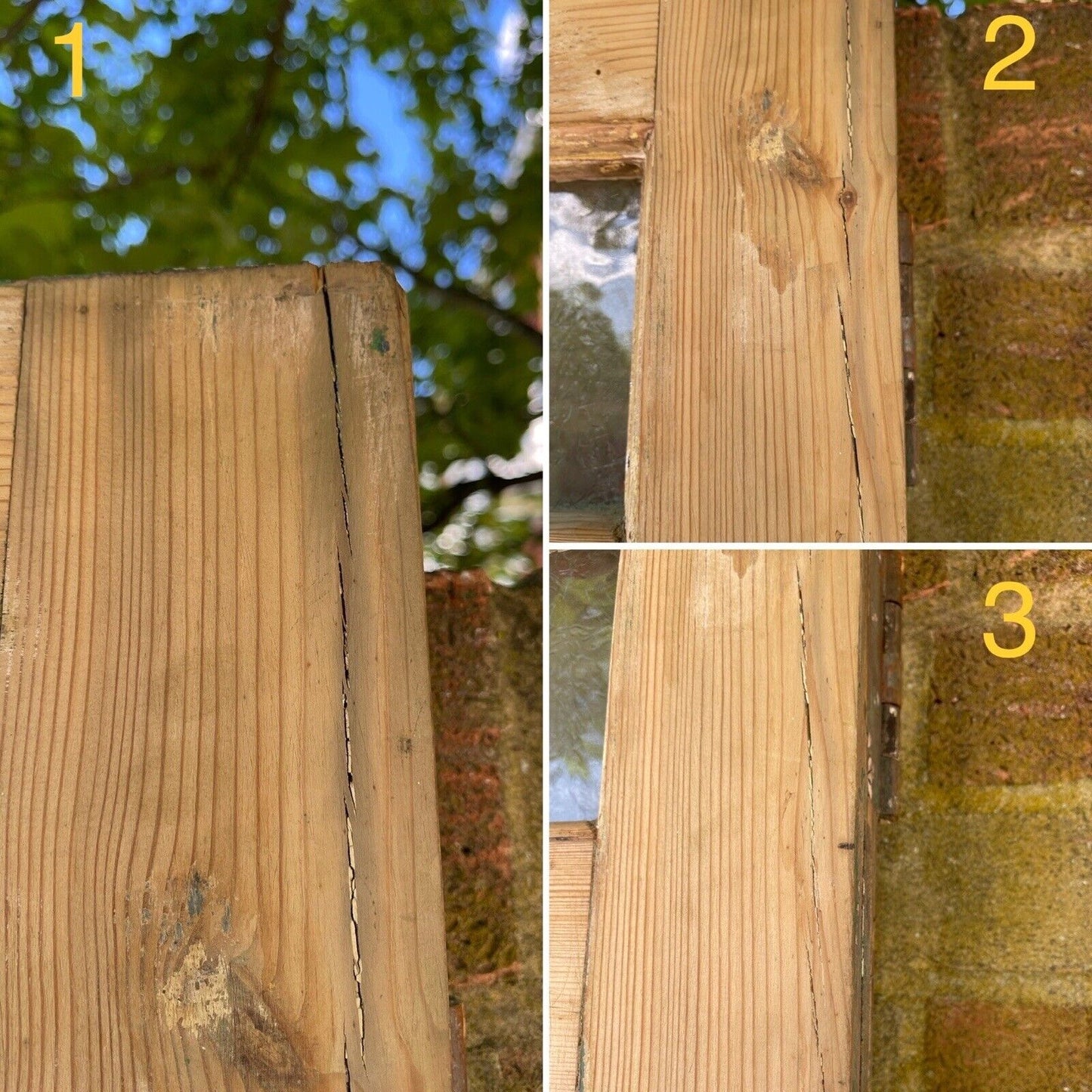 Reclaimed Old Edwardian Victorian Wooden Panel Front Door 2080mm x 860mm