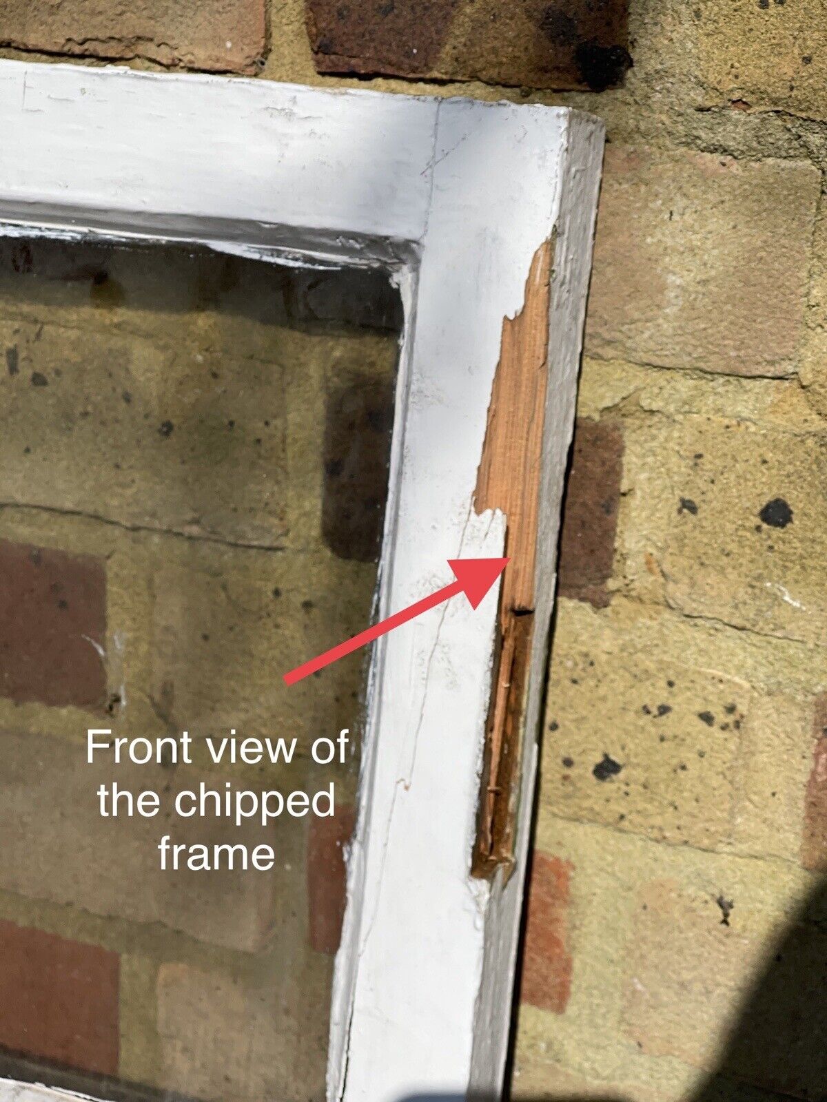 Reclaimed Old Georgian 8 Panel Wooden Window 1308 x 490mm