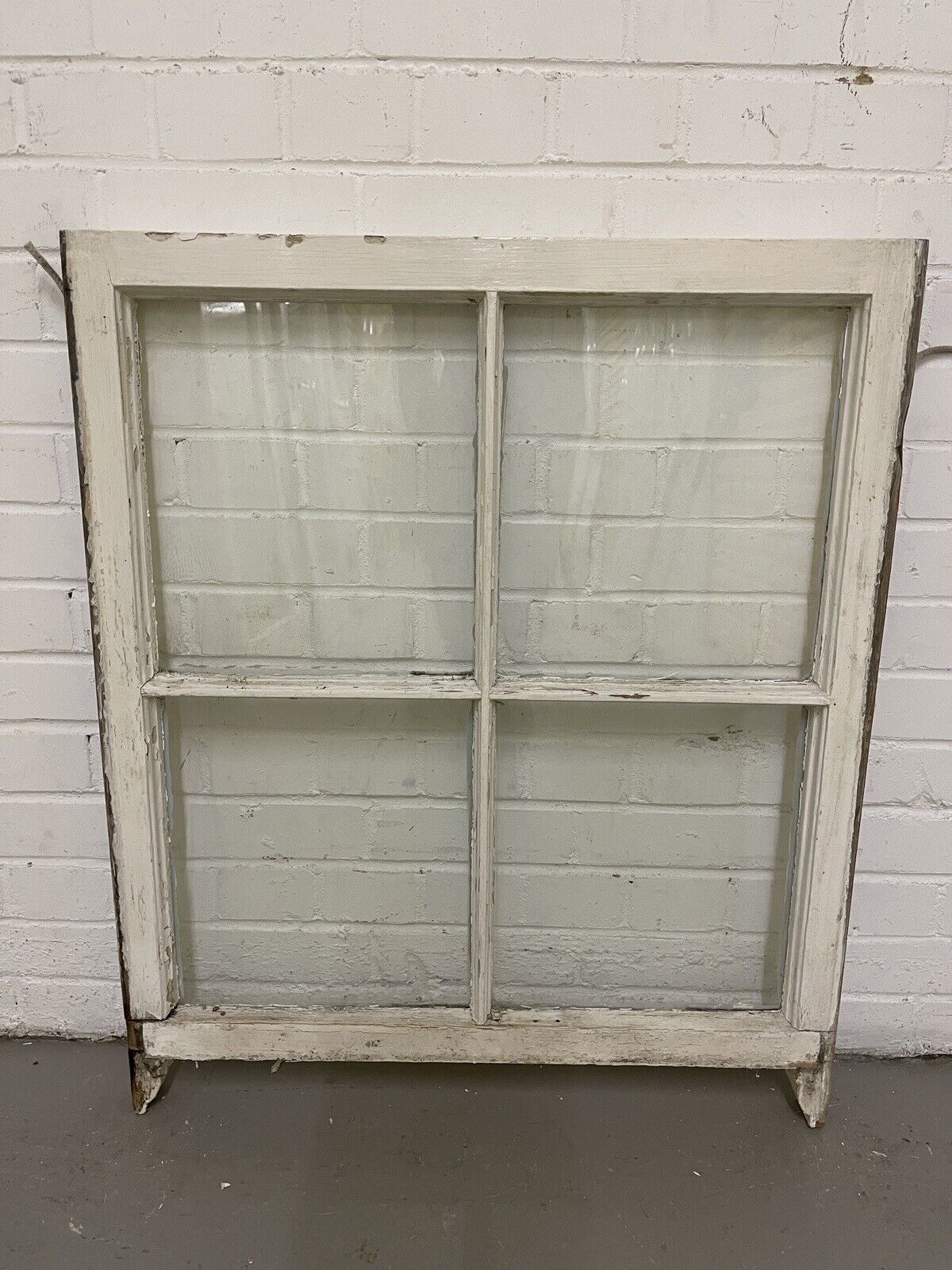Reclaimed Old Georgian 4 Panel Wooden Window 865 x 725mm