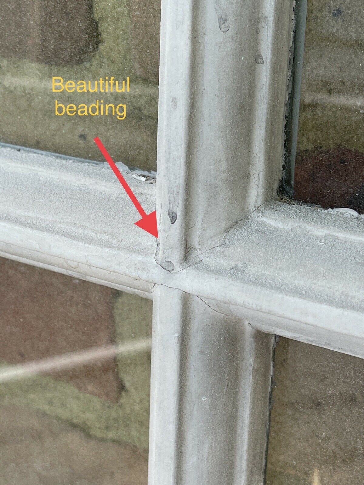 Reclaimed Old Georgian 8 Panel Wooden Window 1500 x 520mm