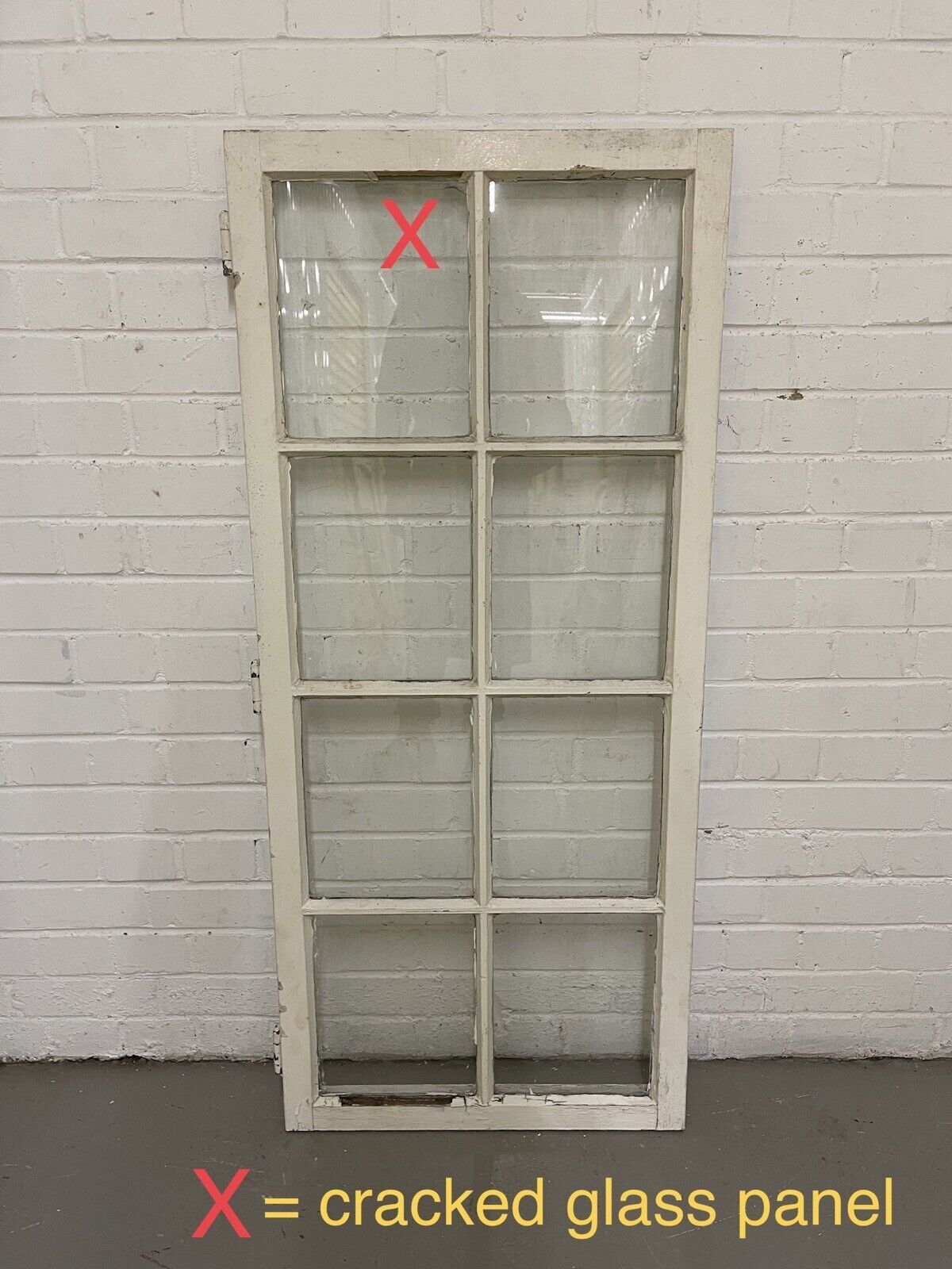 Modern Georgian 8 Panel Wooden Window 565 x 1290mm