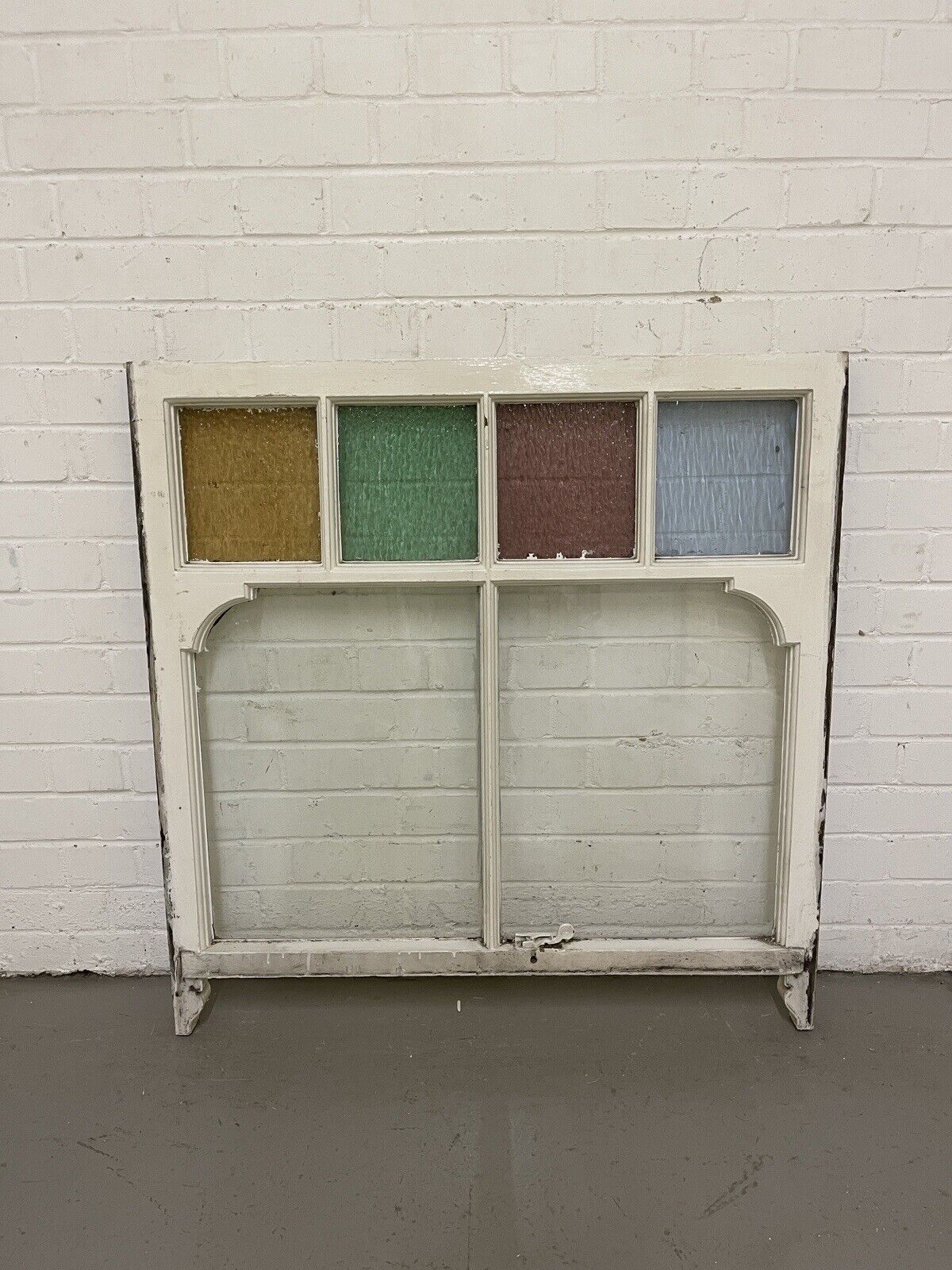 Reclaimed Old Georgian Edwardian Panel Wooden Sash Window 910 x 932mm