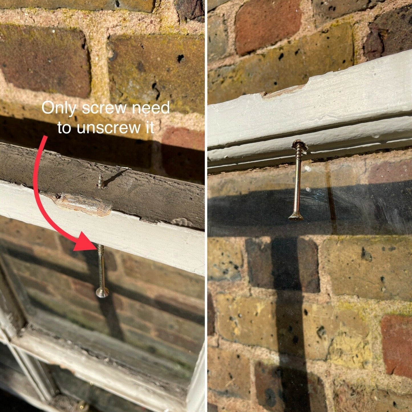 Large Reclaimed Old Georgian 10 Panel Wooden Sash Window