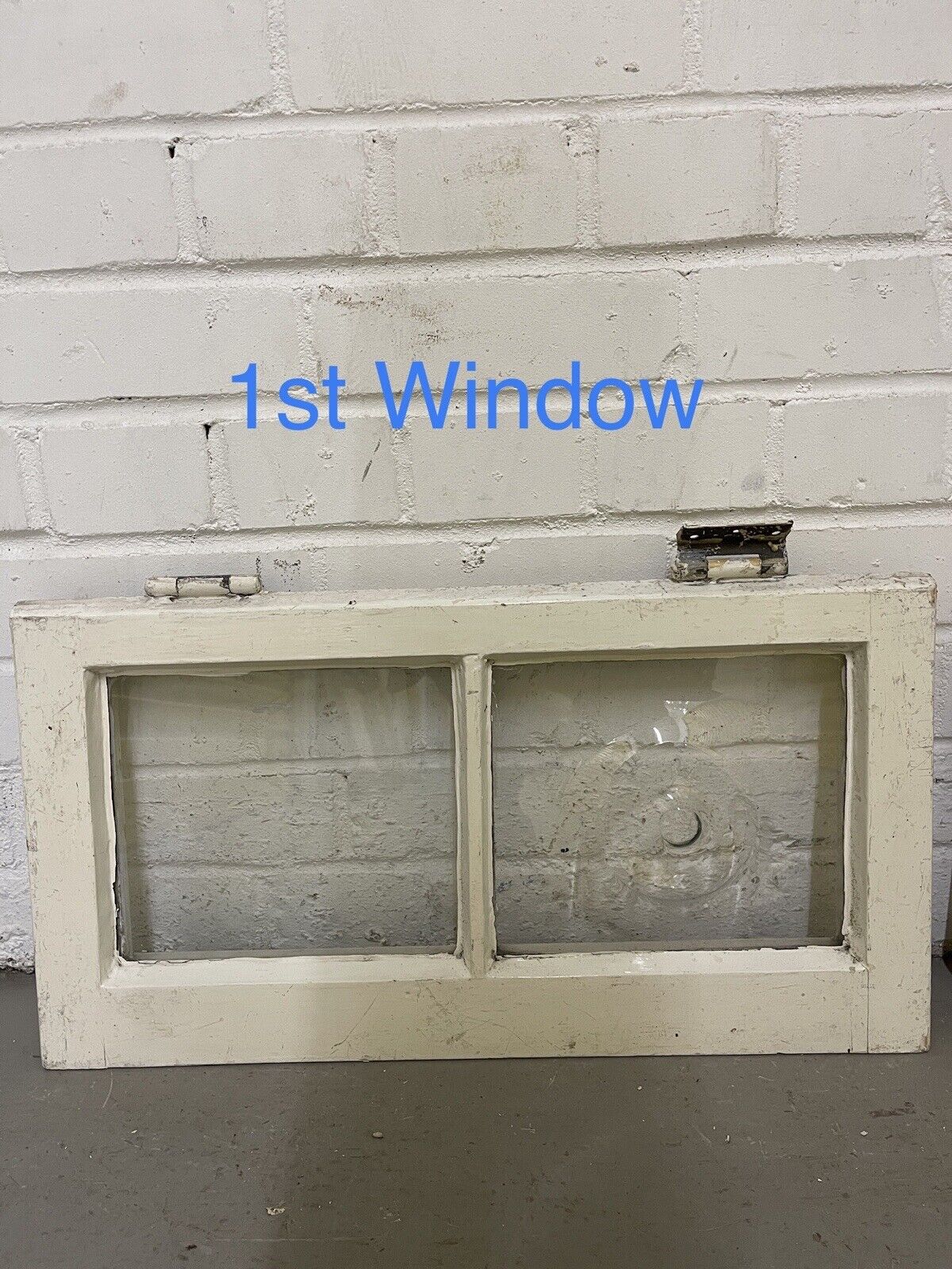 Pair Of Modern Georgian 2 Panel Wooden Windows 560 x 295mm 565 x 300mm