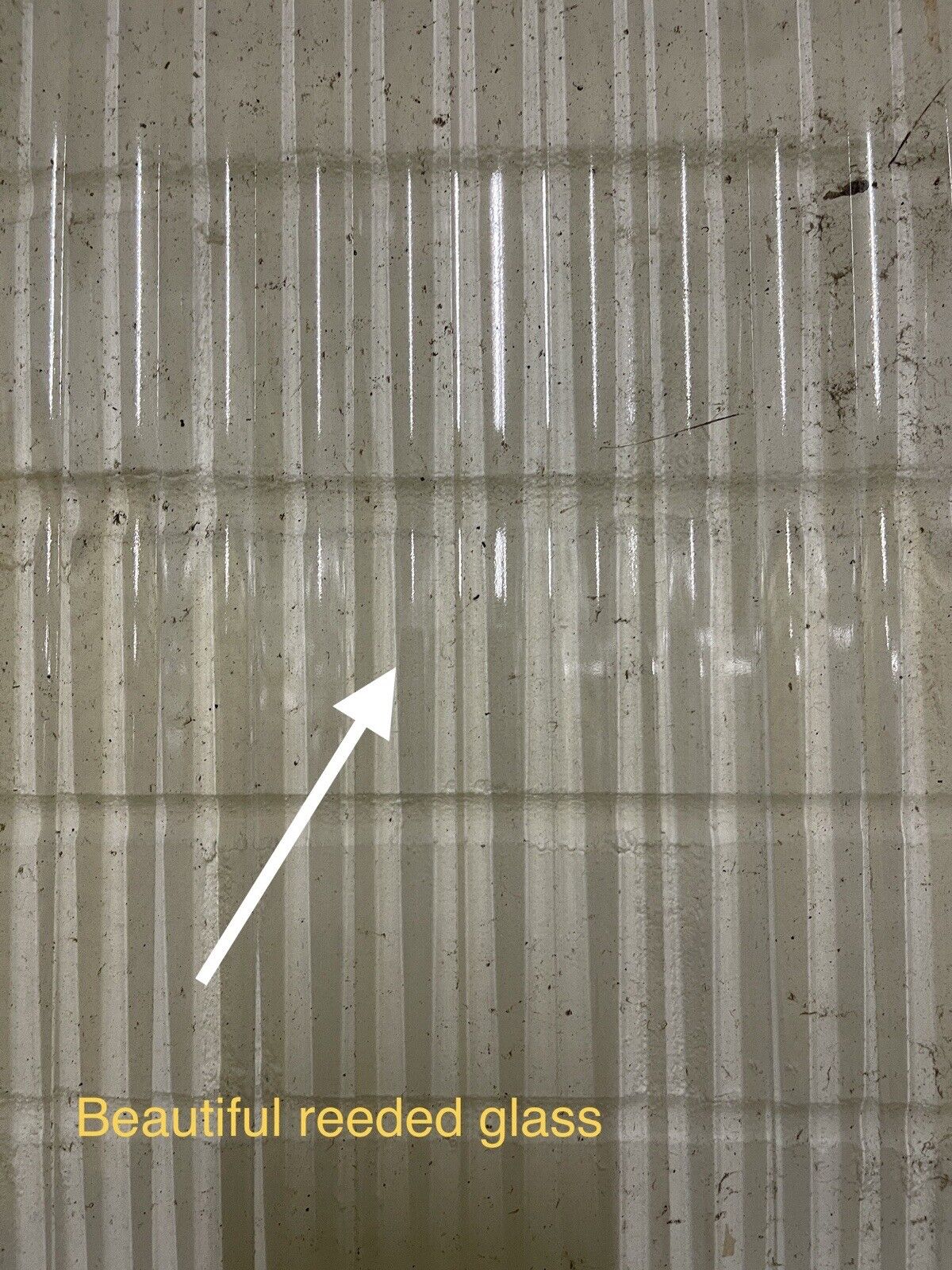 Reclaimed Reeded Glass Internal Or External Door 1965 x 770mm