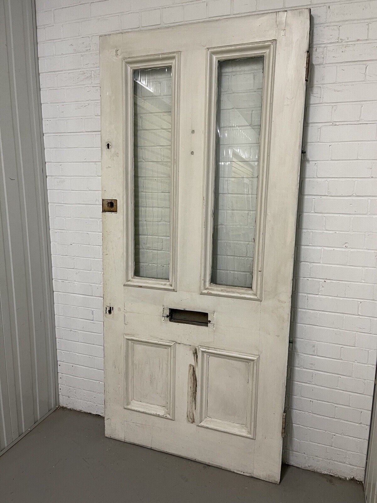 Reclaimed Old Victorian Edwardian Wooden Panel Front Door 2130 x 990 or 985mm