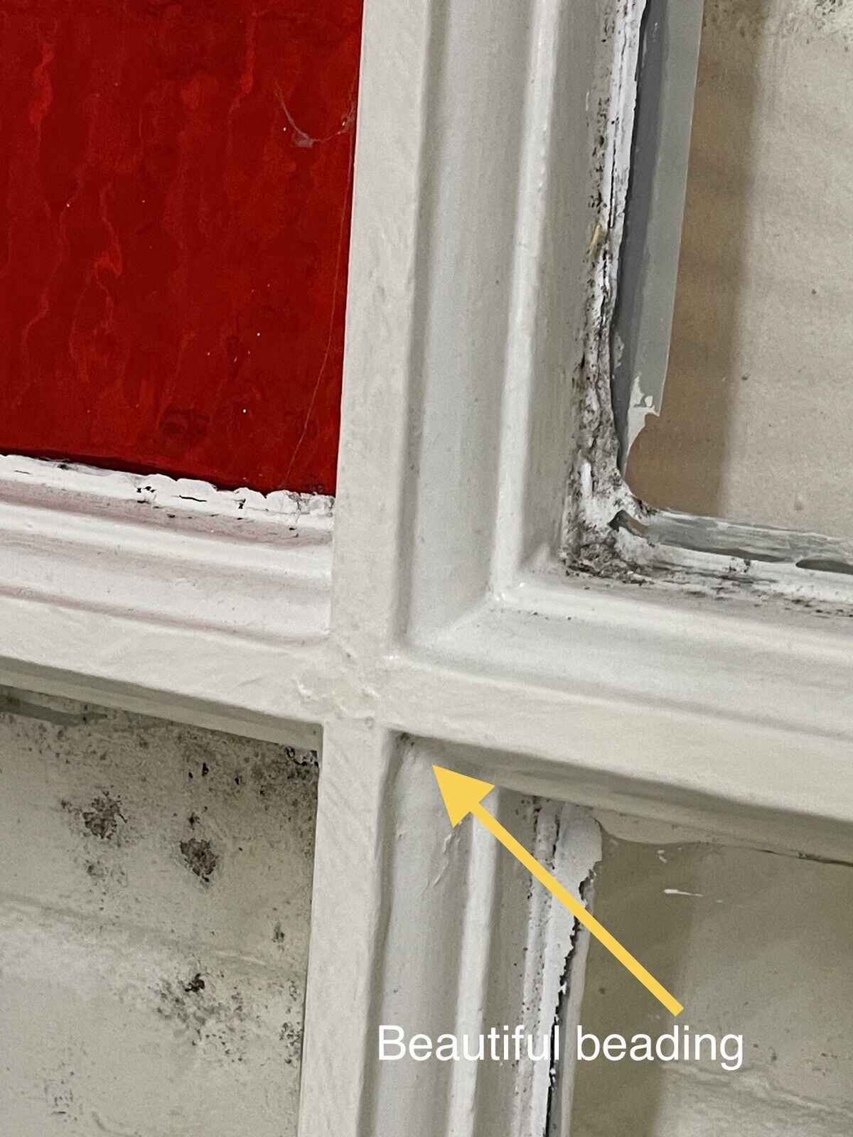Reclaimed Old Edwardian 6 Panel Wooden Panel Sash Window 1115 x 1040mm