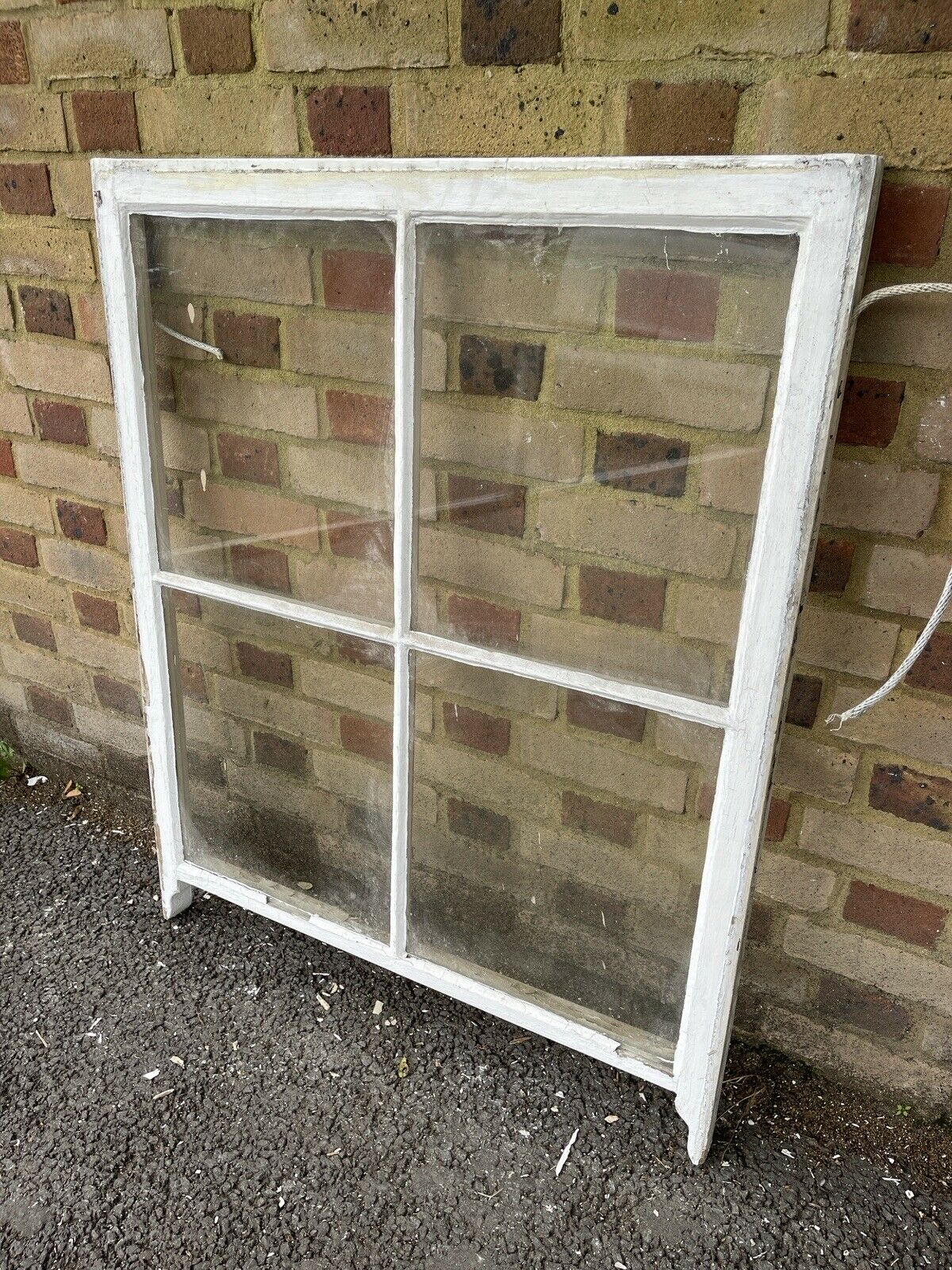 Reclaimed Old Georgian 4 Panel Wooden Window 1070 x 865 mm