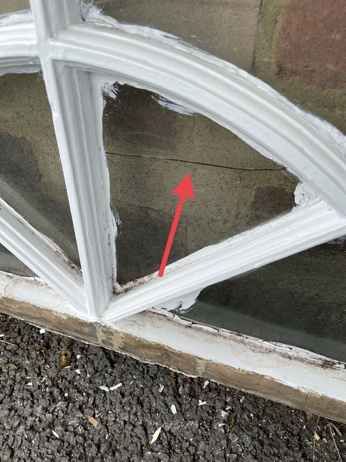 Reclaimed Old Edwardian Georgian Arch Wooden Sash Window 1280 x 705mm