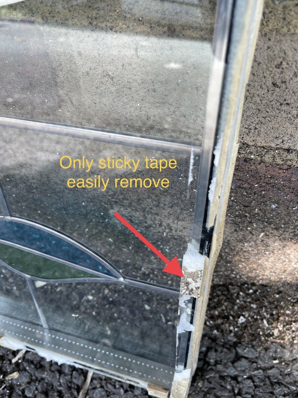 Job Lot Of Three Leaded Light Double Glazed Floral Stained Glass Panels