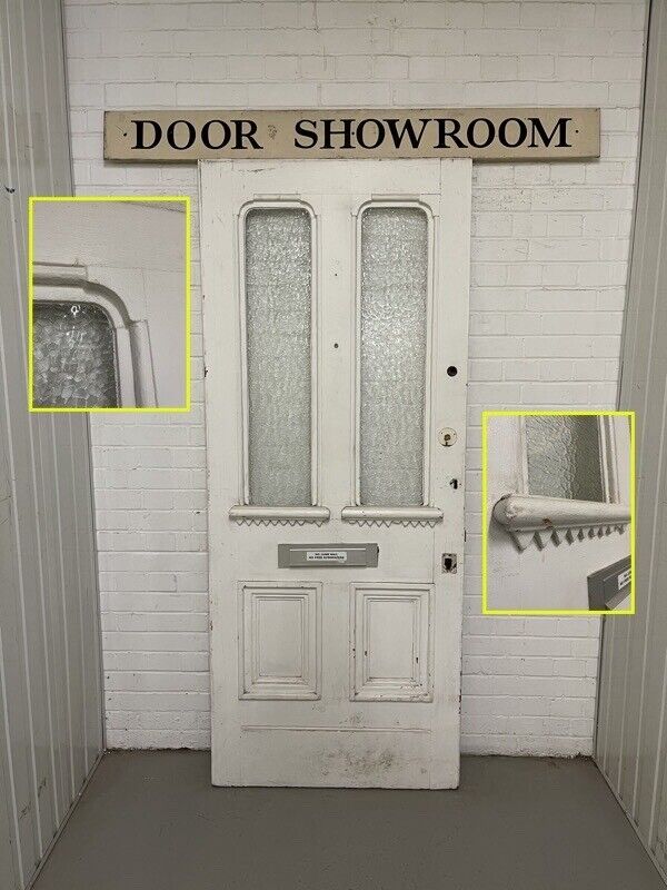 Reclaimed Old Arts and Crafts Victorian Wooden Front Door 2075 x 860 or 850mm