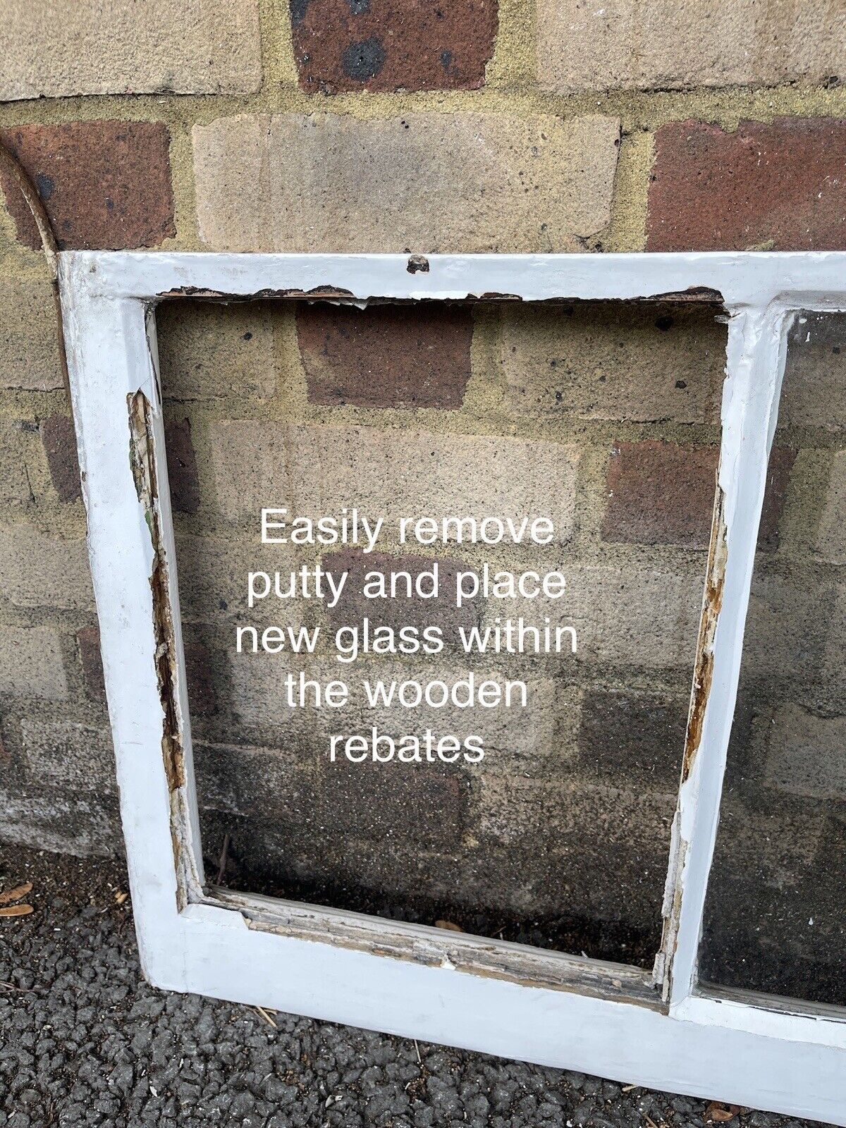 Three Reclaimed Edwardian 3 Panel Wooden Panel Sash Window 1010 x 450 1010 x 470