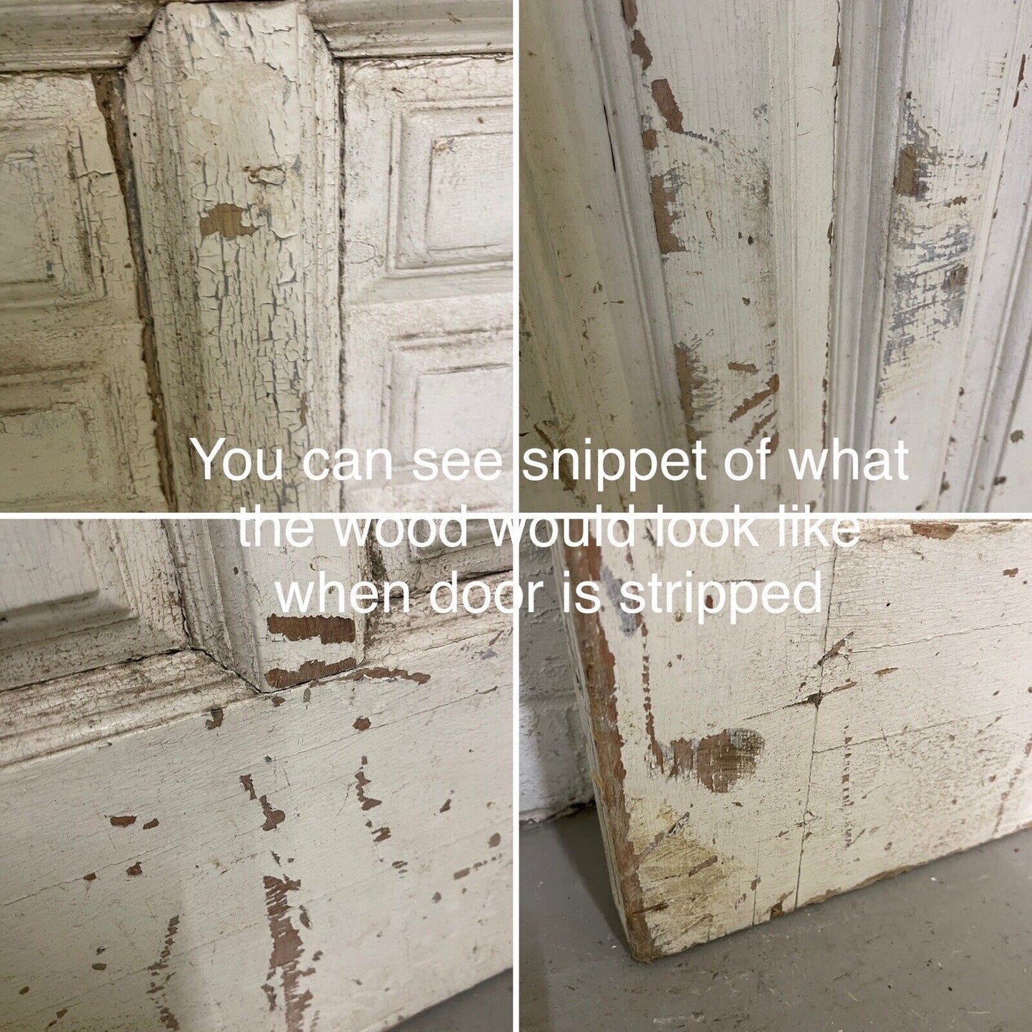 Reclaimed Old Art and Crafts Edwardian Victorian Wooden Front Door 2069 x 860mm